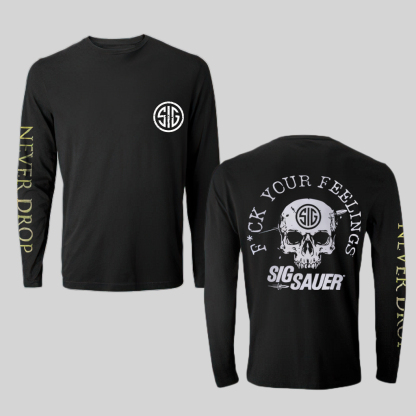Sig Sauer F*ck Your Feeling Printed Long Sleeve Men's T-shirt