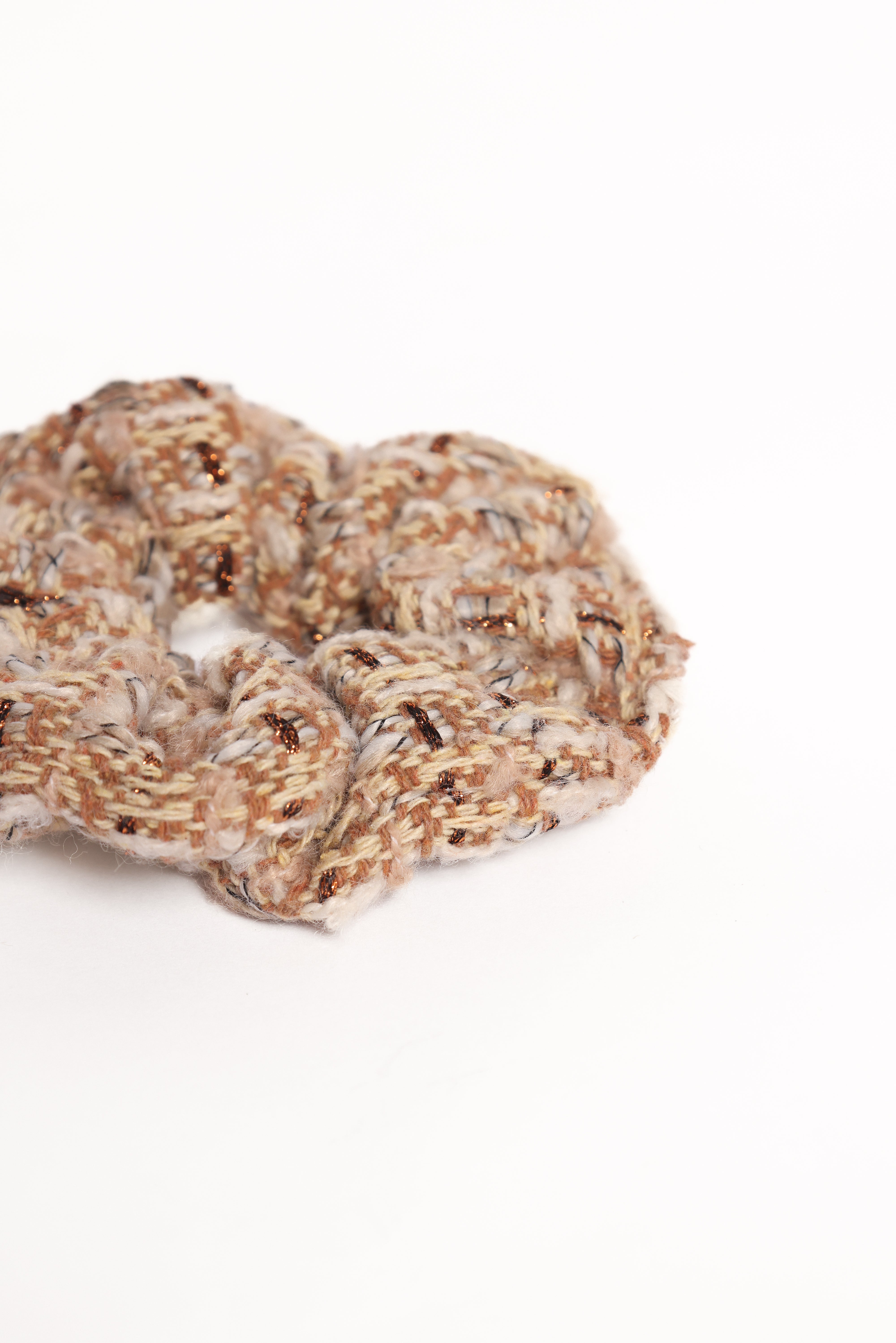 Riley Scrunchie - Brown-Ladys Street