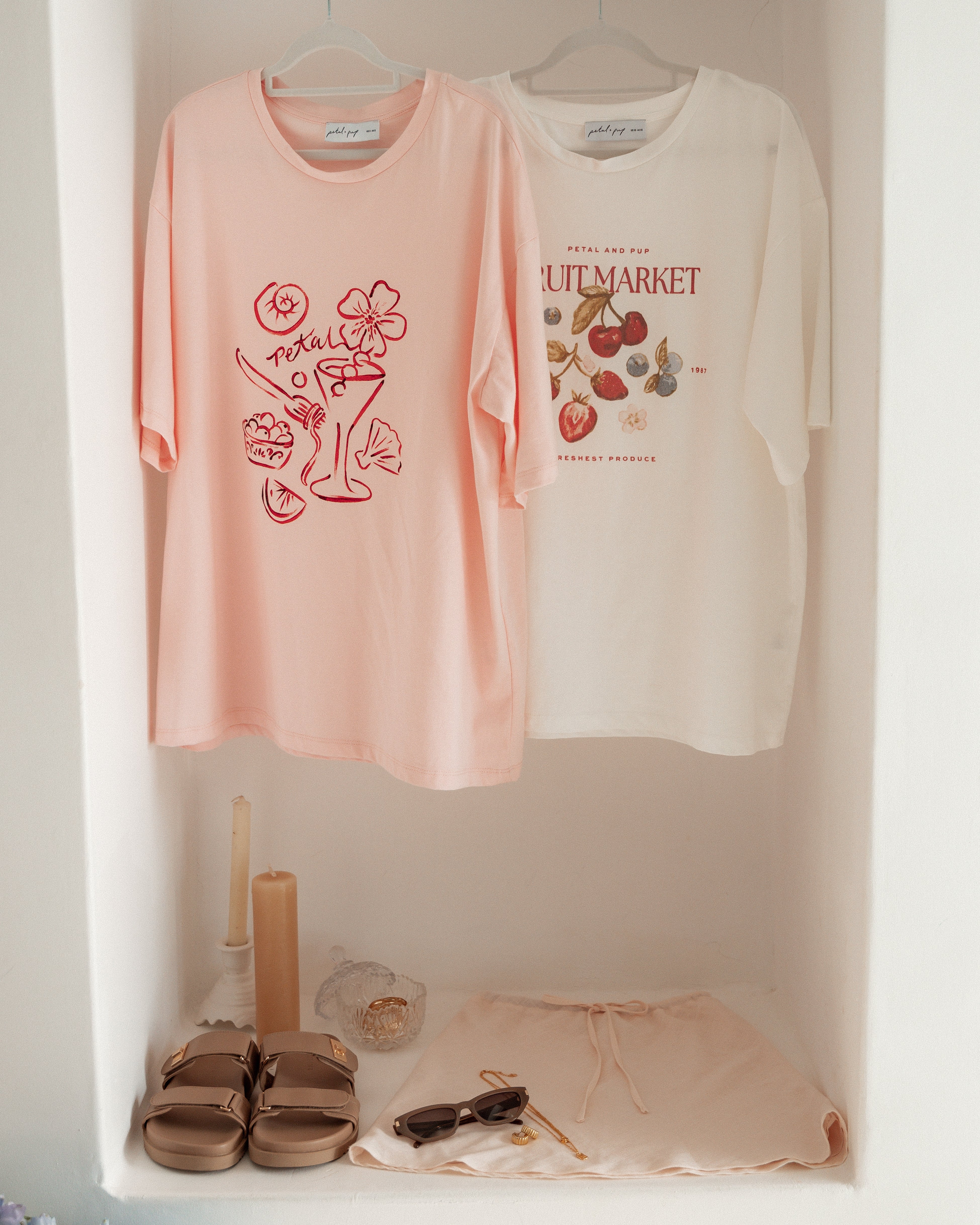 Loa Graphic Tee - Pink/Red-Ladys Street