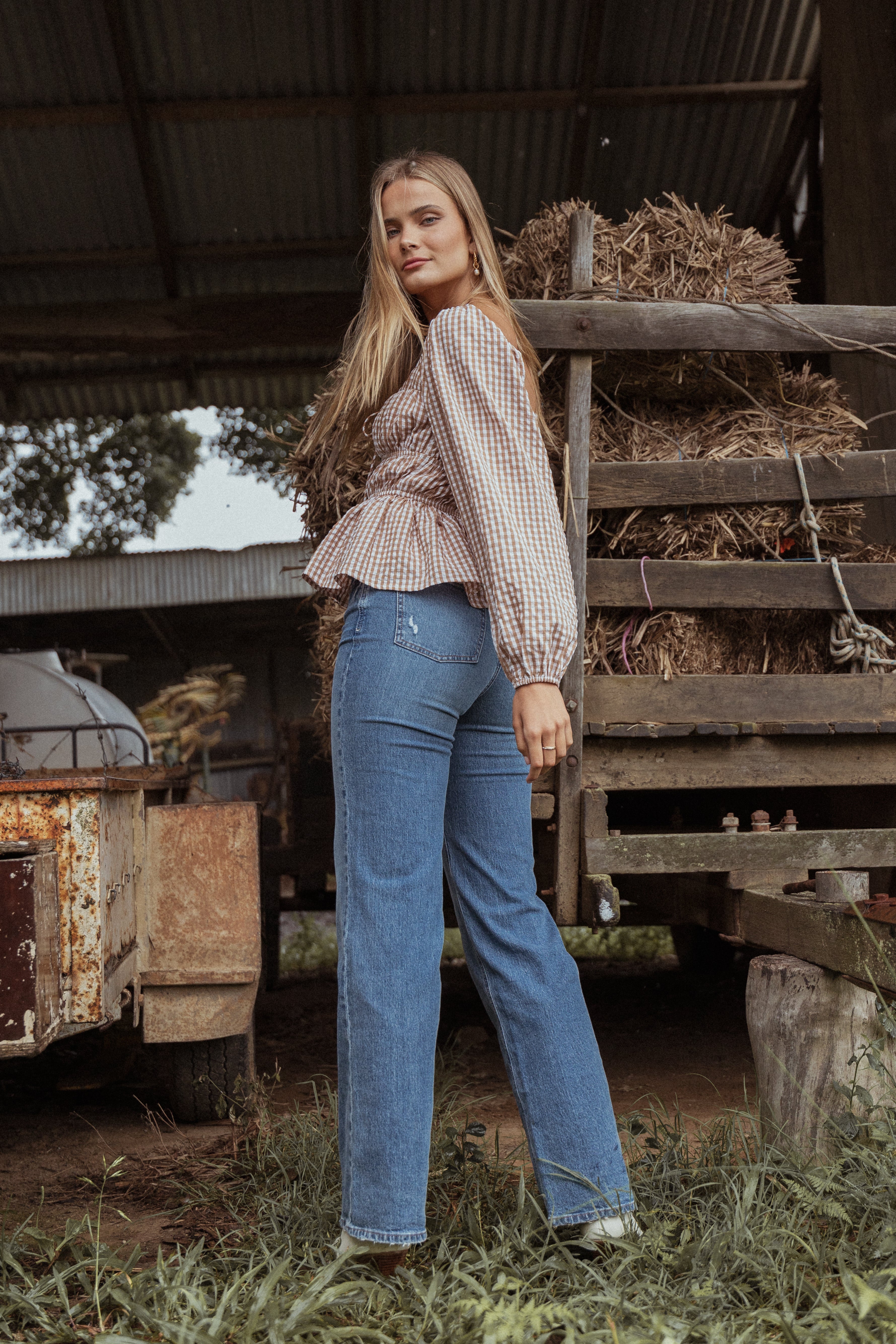 Jolene Wide Leg Jeans - Reflecting-Ladys Street