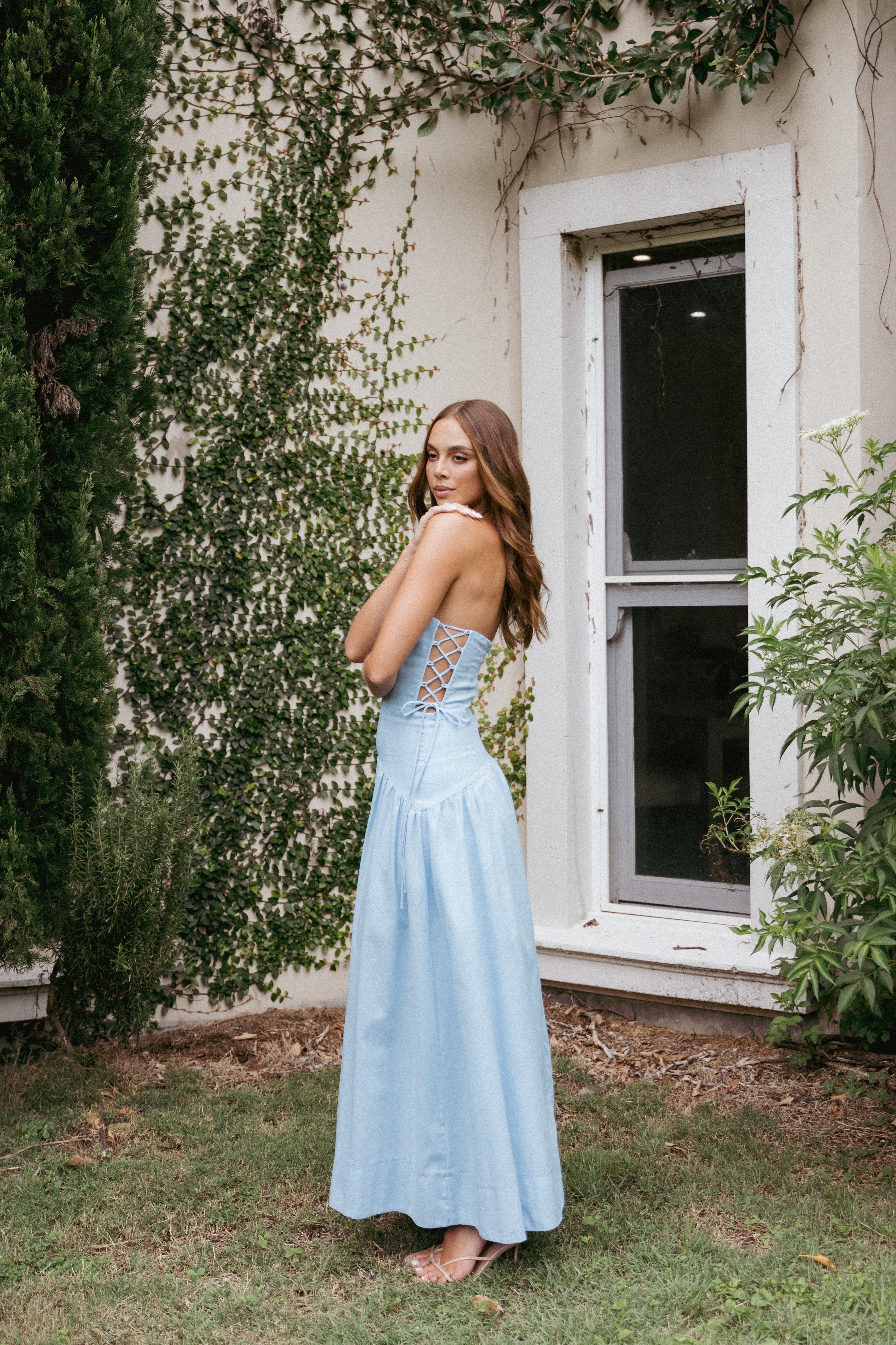 Maude Maxi Dress - Blue-Ladys Street