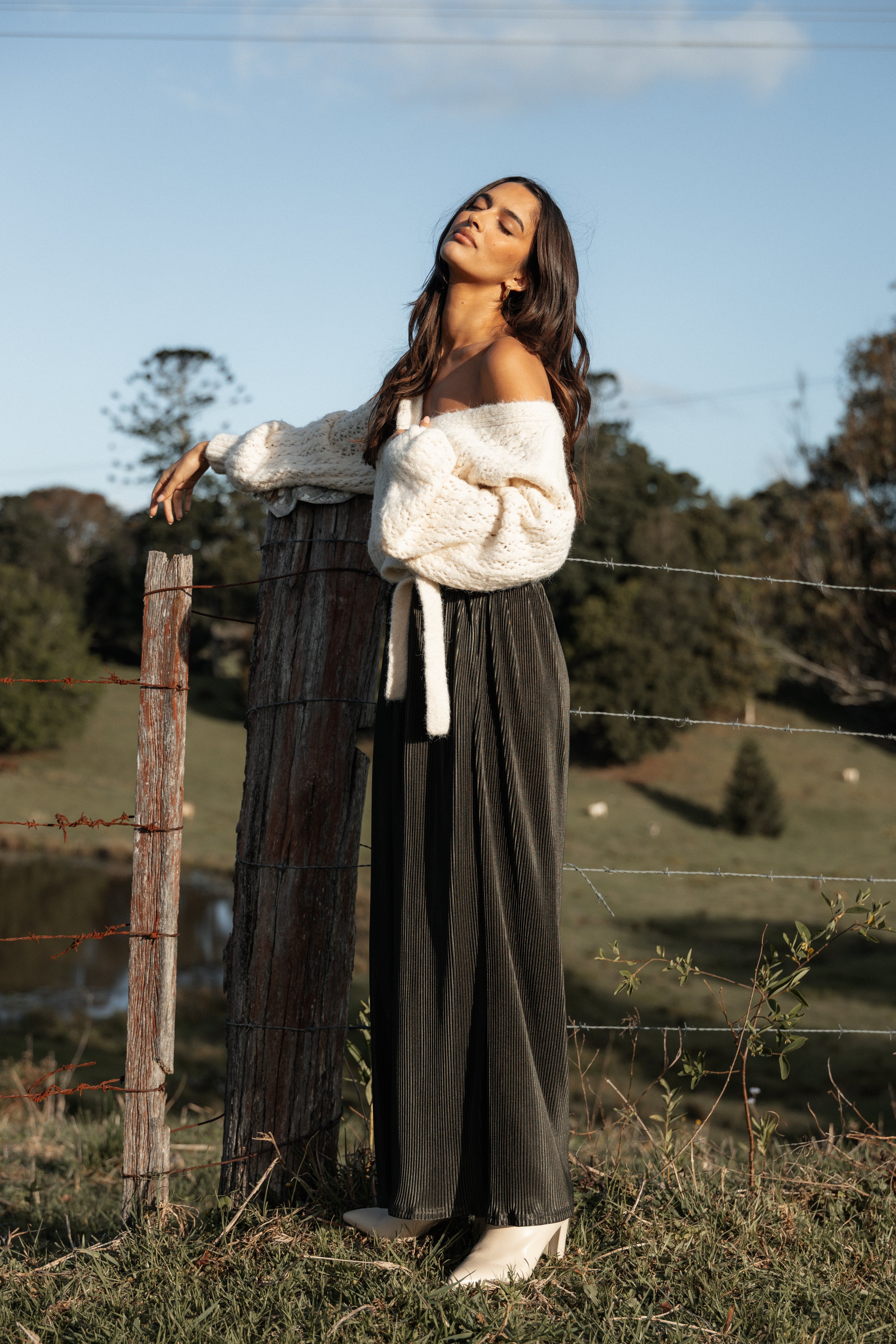 Leria Wide Pant - Olive-Ladys Street