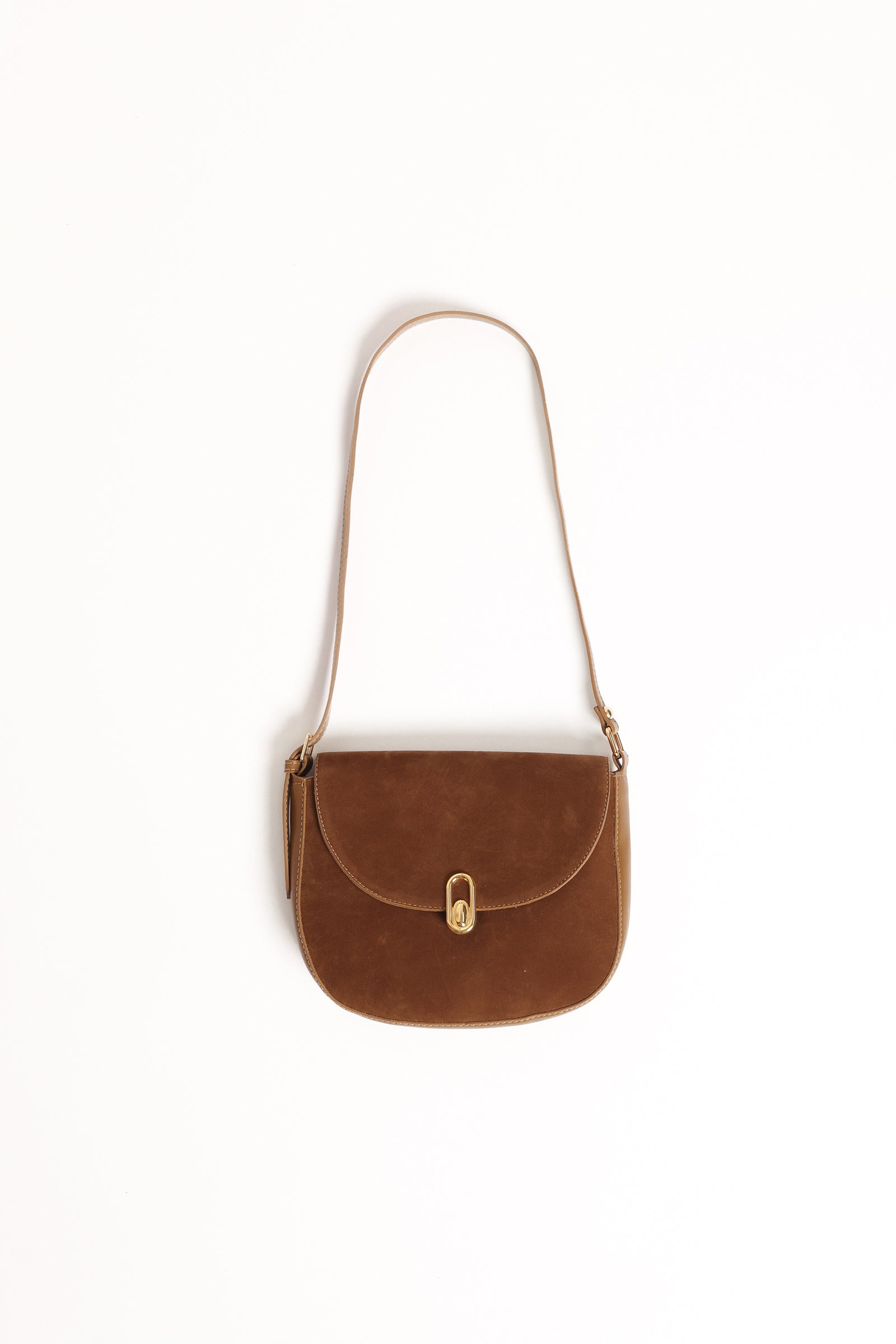 Rowena Crossbody Bag - Brown Suede-Ladys Street
