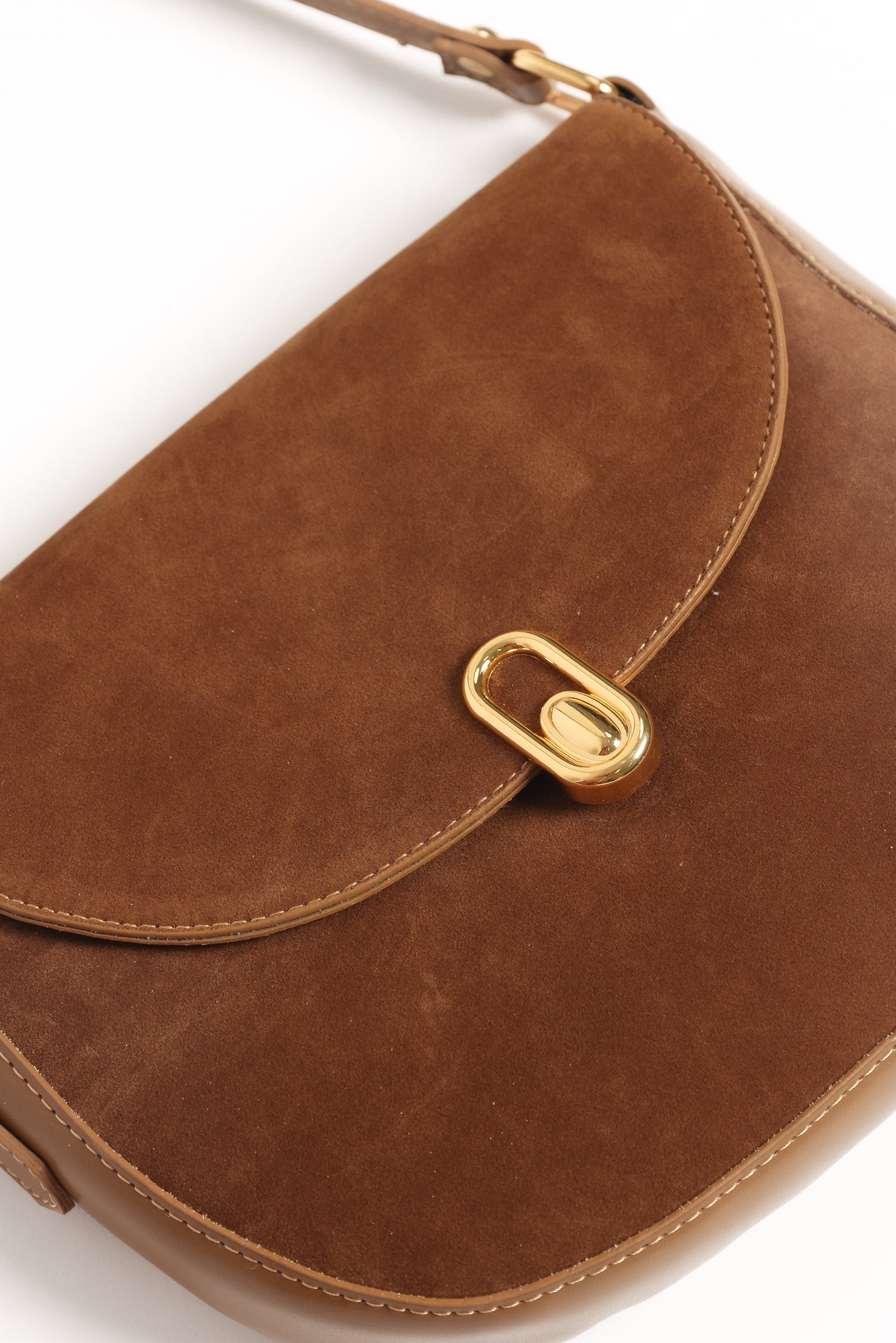 Rowena Crossbody Bag - Brown Suede-Ladys Street