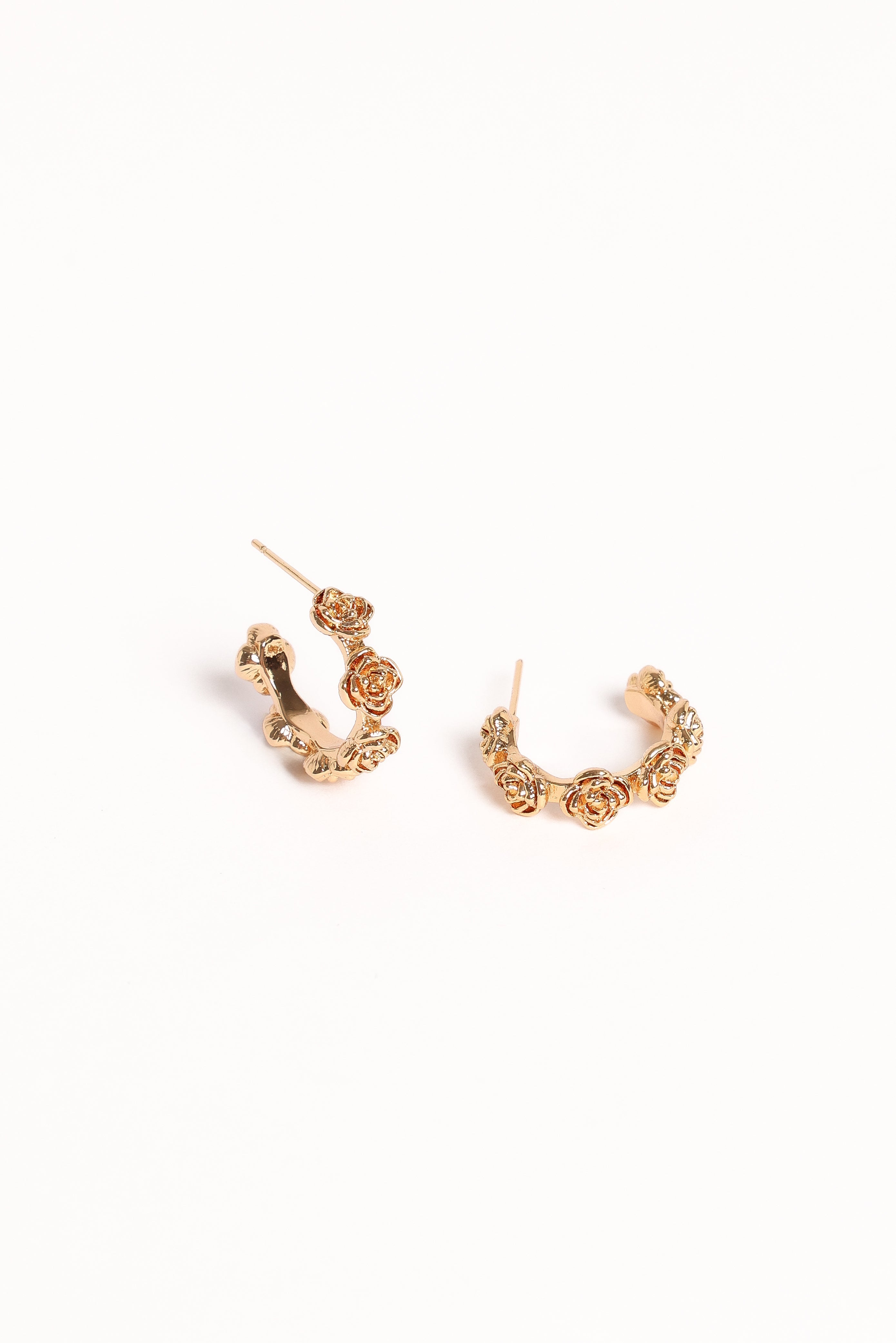Jennie Flower Earrings - Gold-Ladys Street