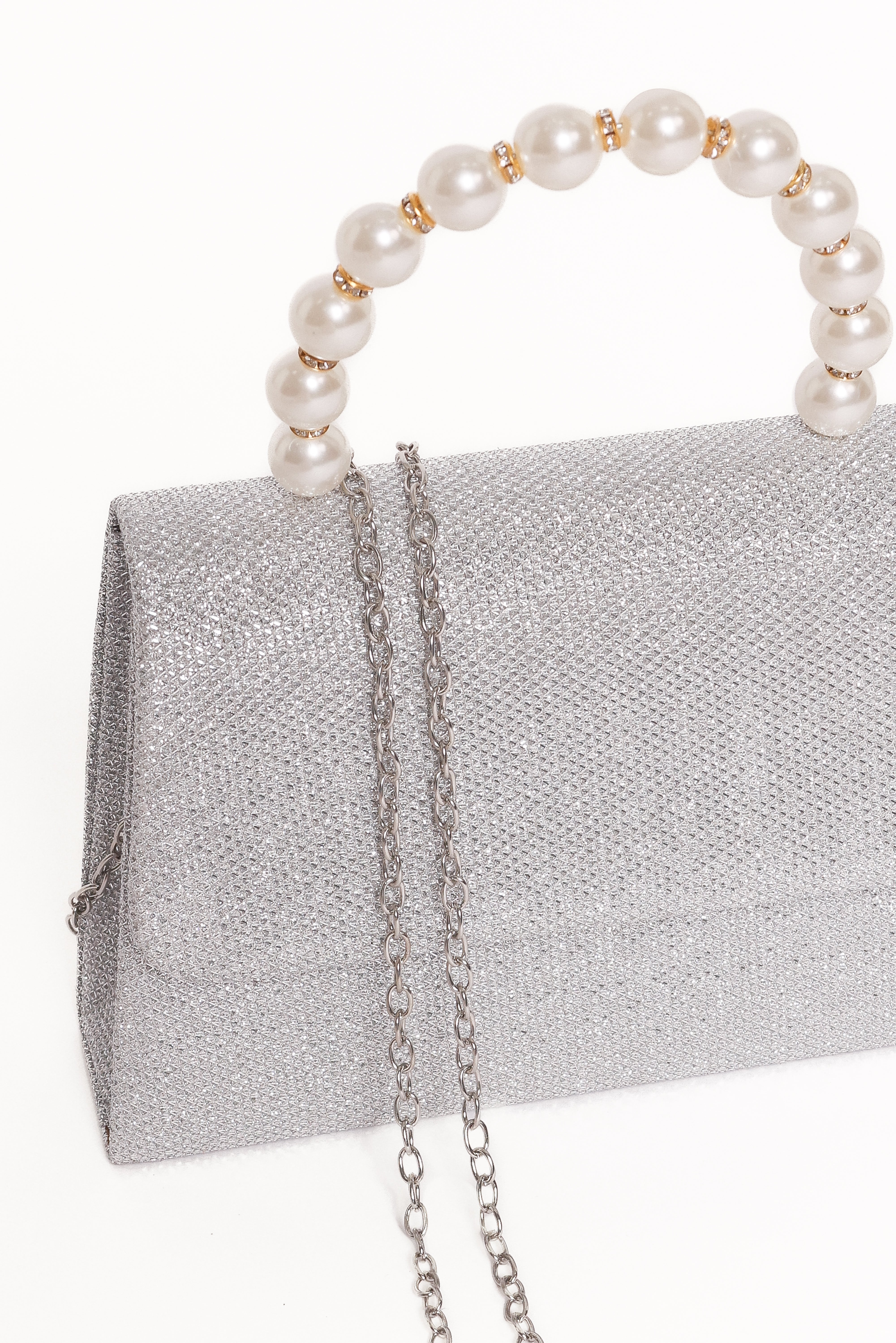 Jenn Embellished Bag - Champagne/Pearl-Ladys Street