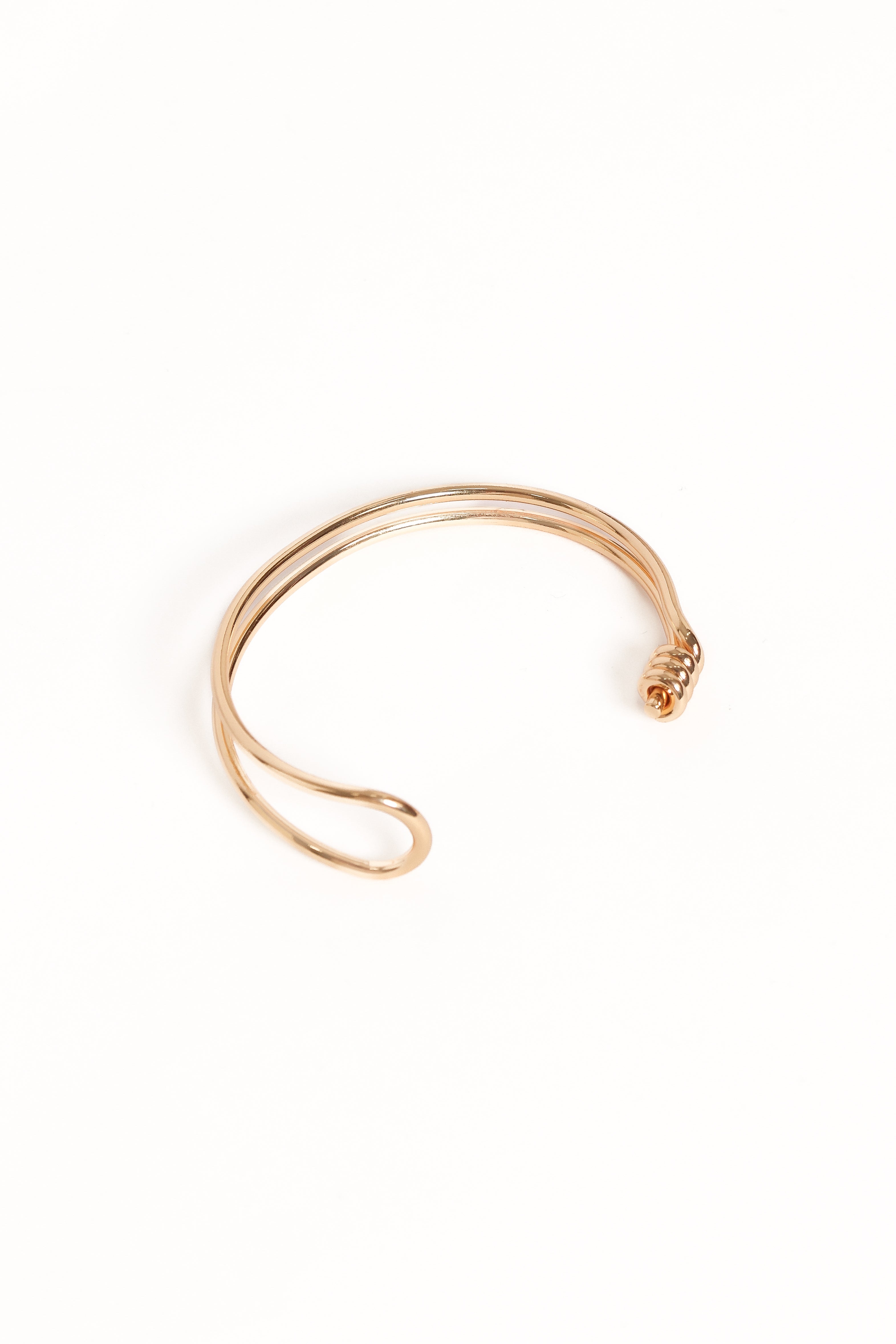 Lenora Cuff Bracelet - Gold-Ladys Street