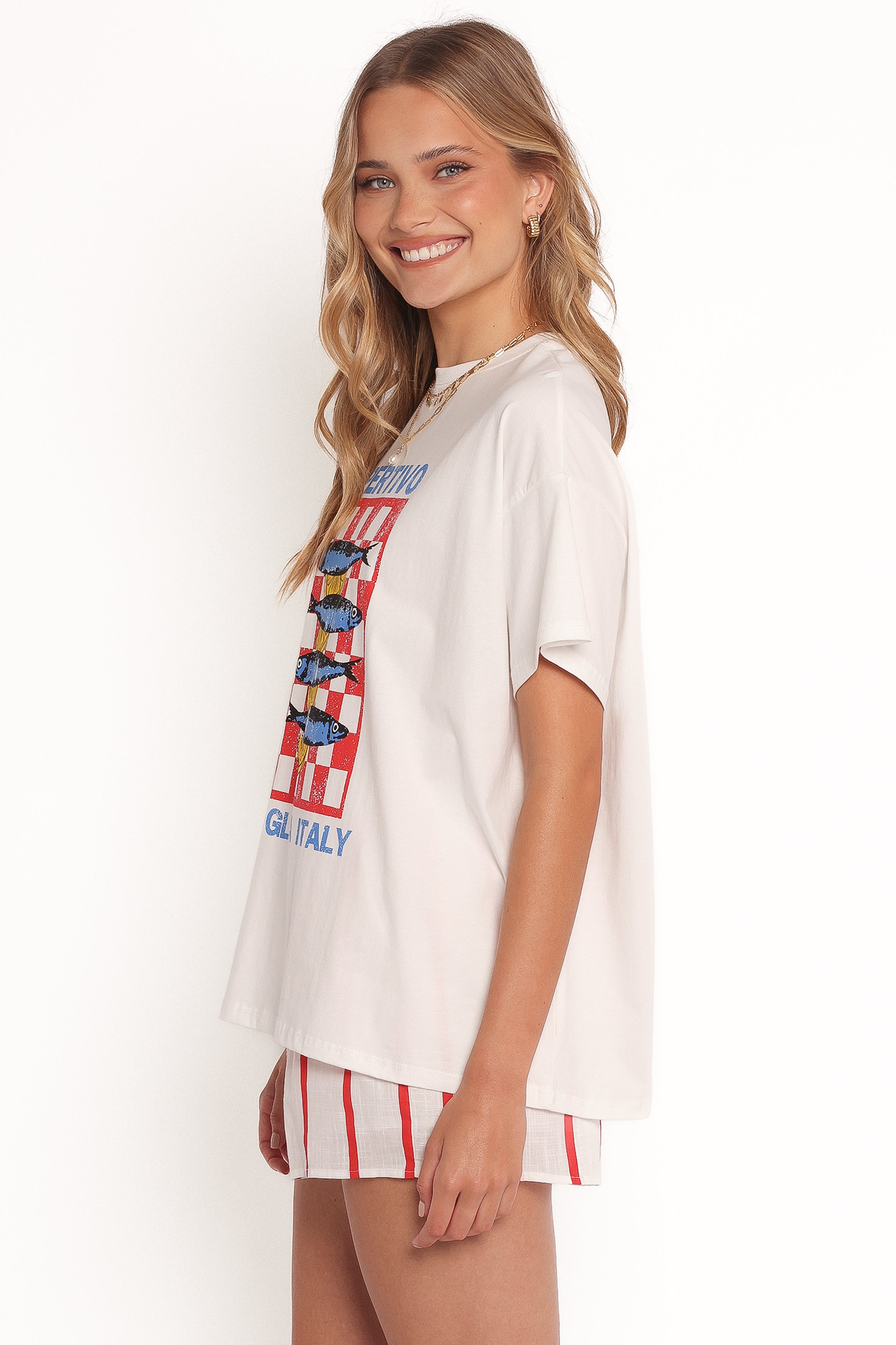 Aperitivo Tee Set - White Red Aperitivo-Charming Rule