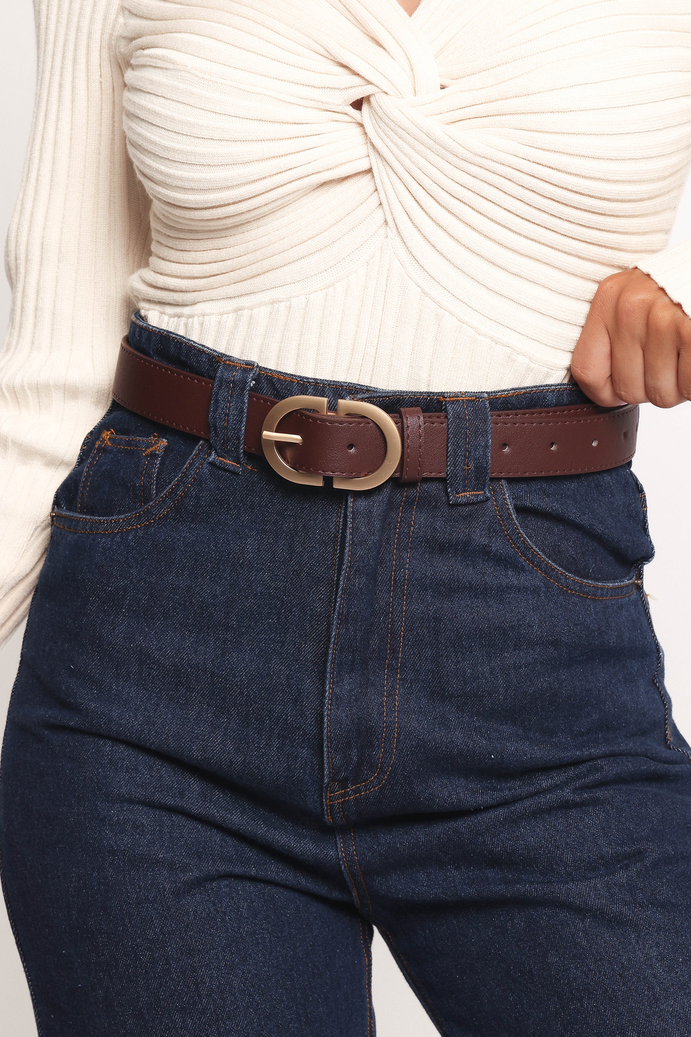 Abbott Belt - Dark Brown-Charming Rule