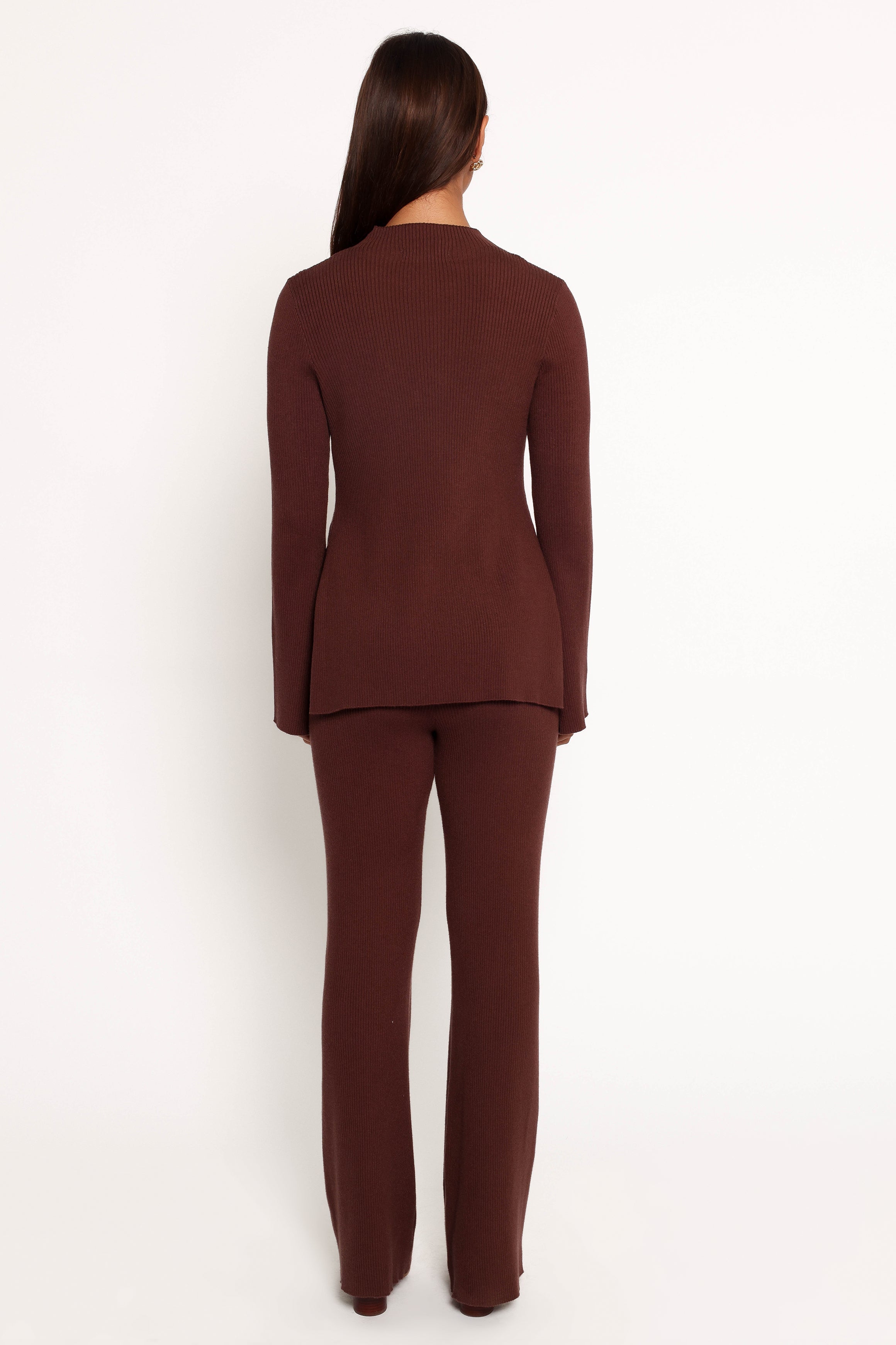 Adrienne Knit Pant - Chocolate-Charming Rule