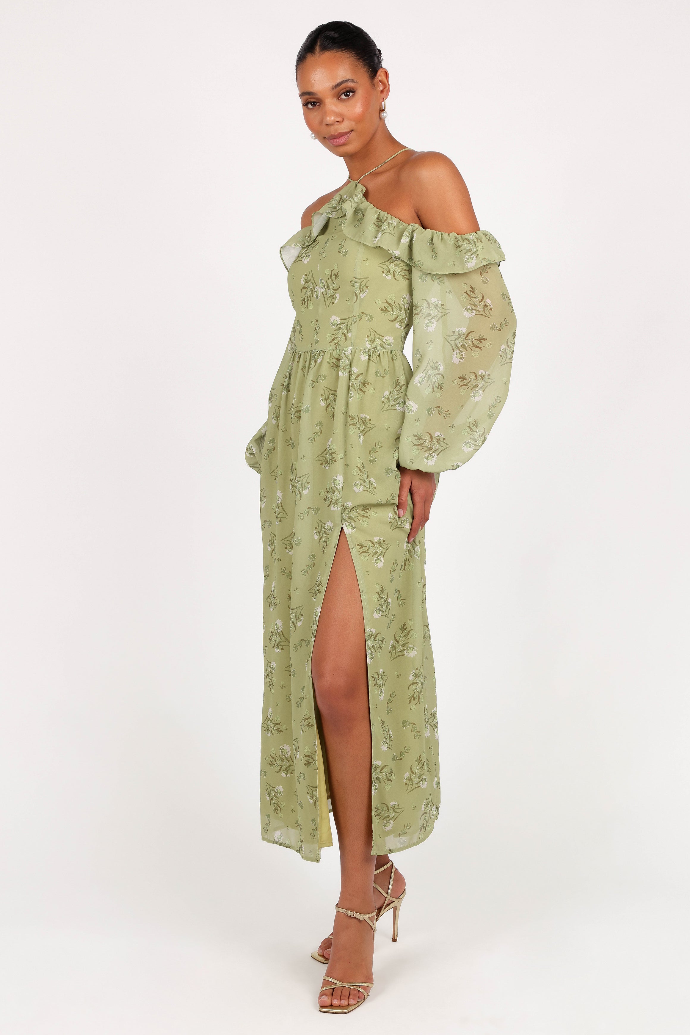Alina Maxi Dress - Sage Botanica-Charming Rule