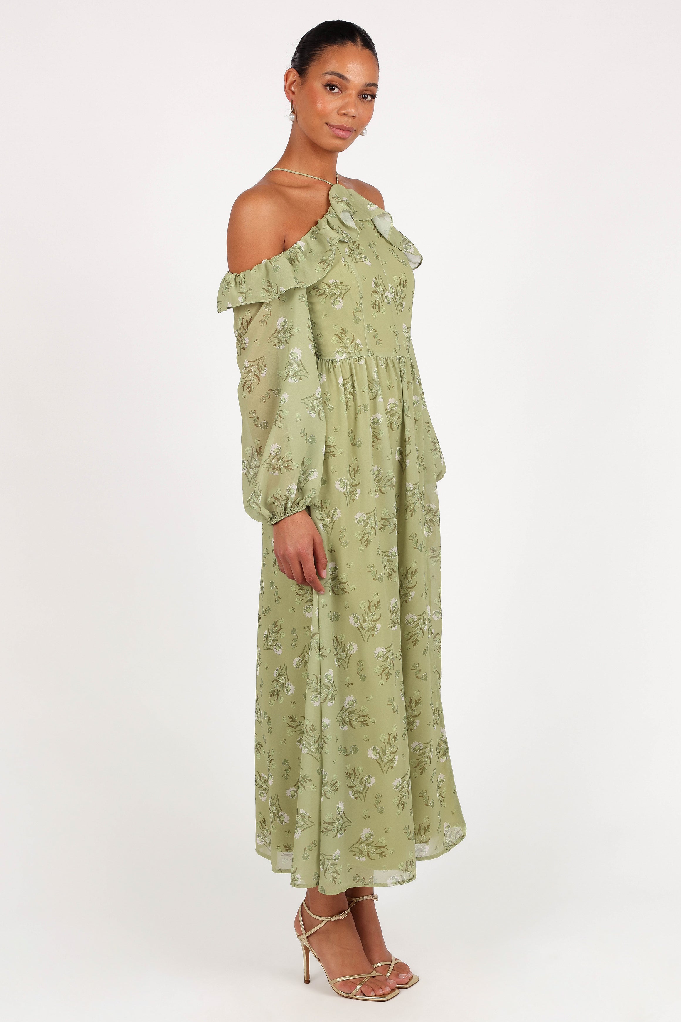 Alina Maxi Dress - Sage Botanica-Charming Rule