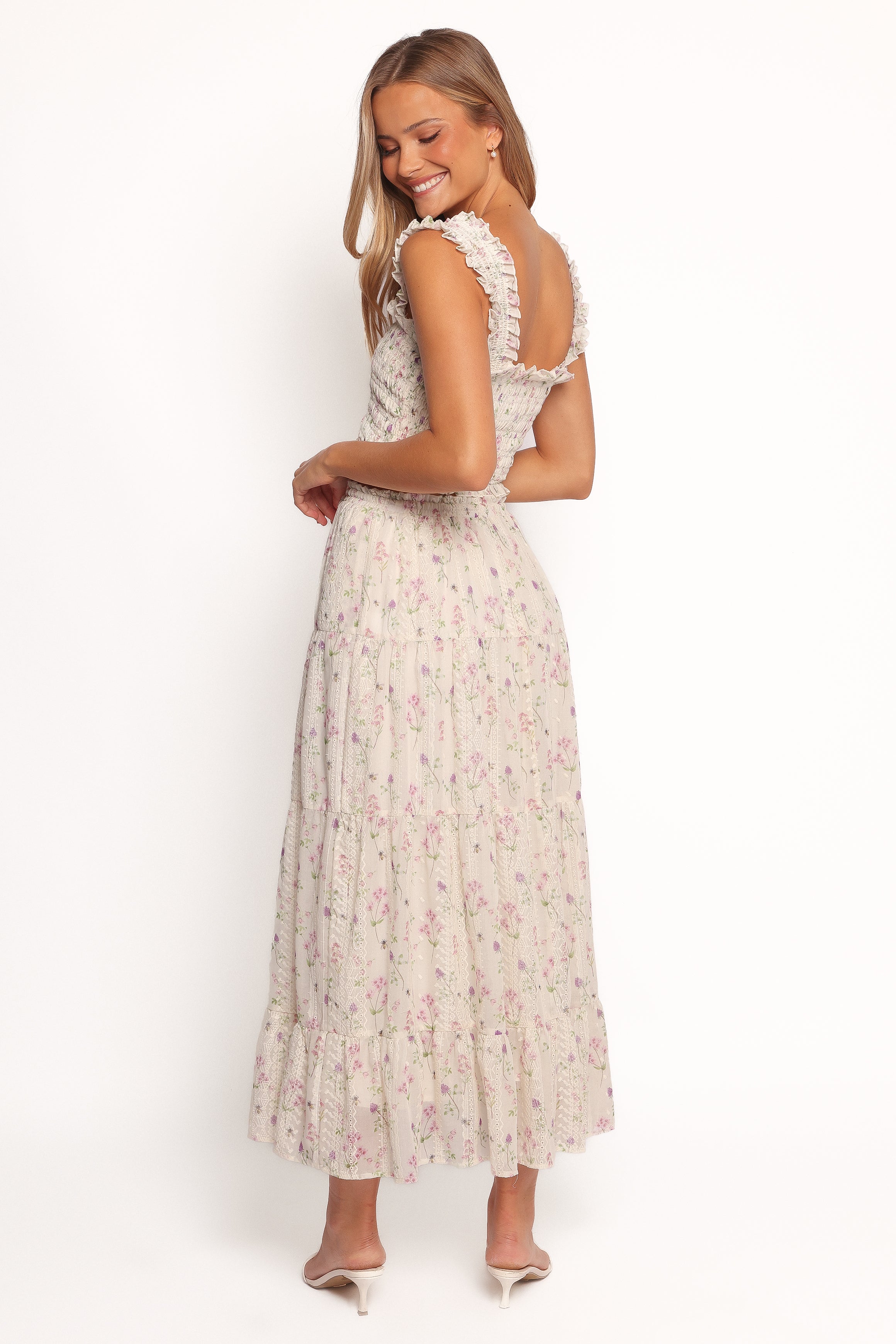 Amberlyn Maxi Skirt - Pink Floral-Charming Rule