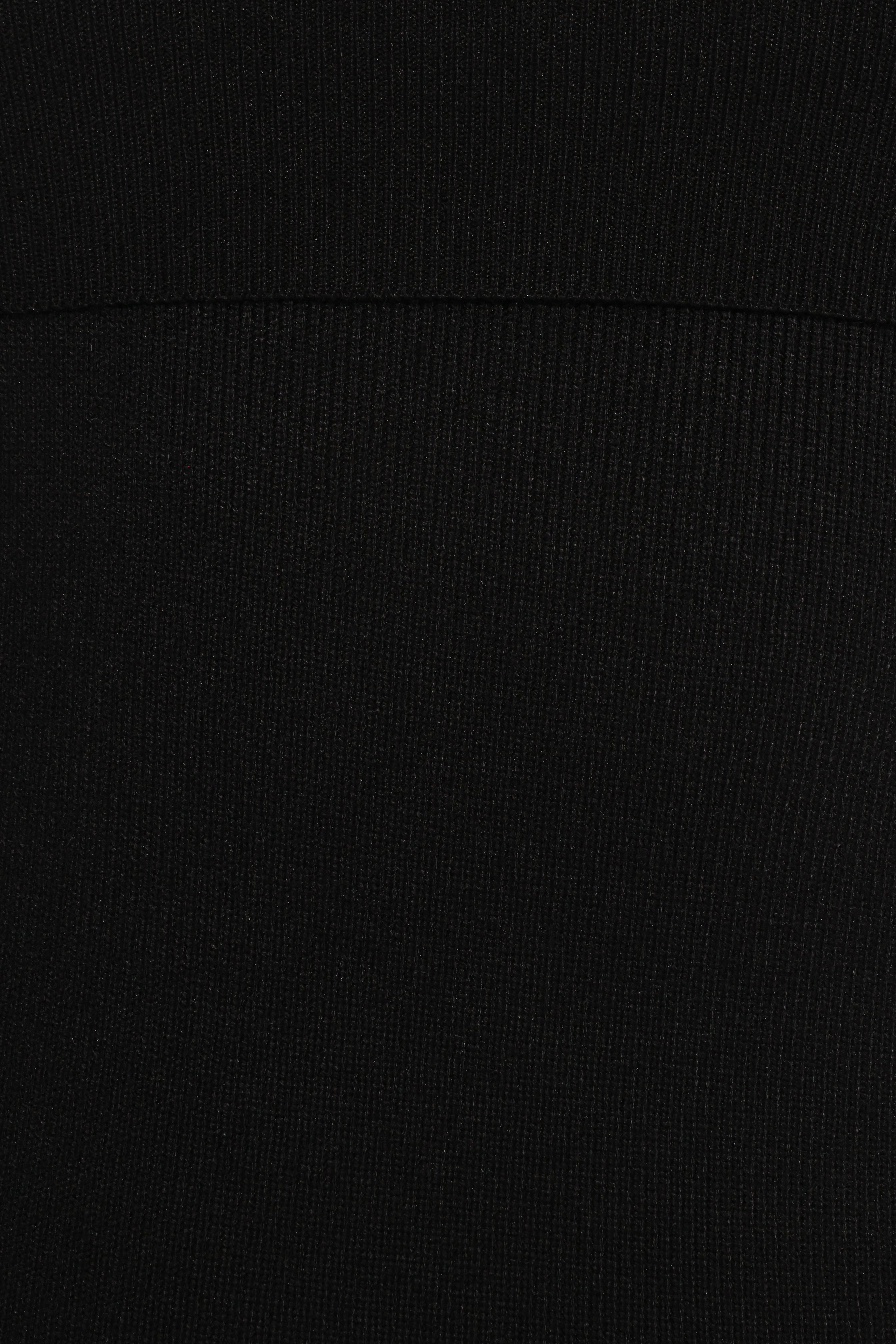 Archie Off the Shoulder Midi Dress - Black-Charming Rule