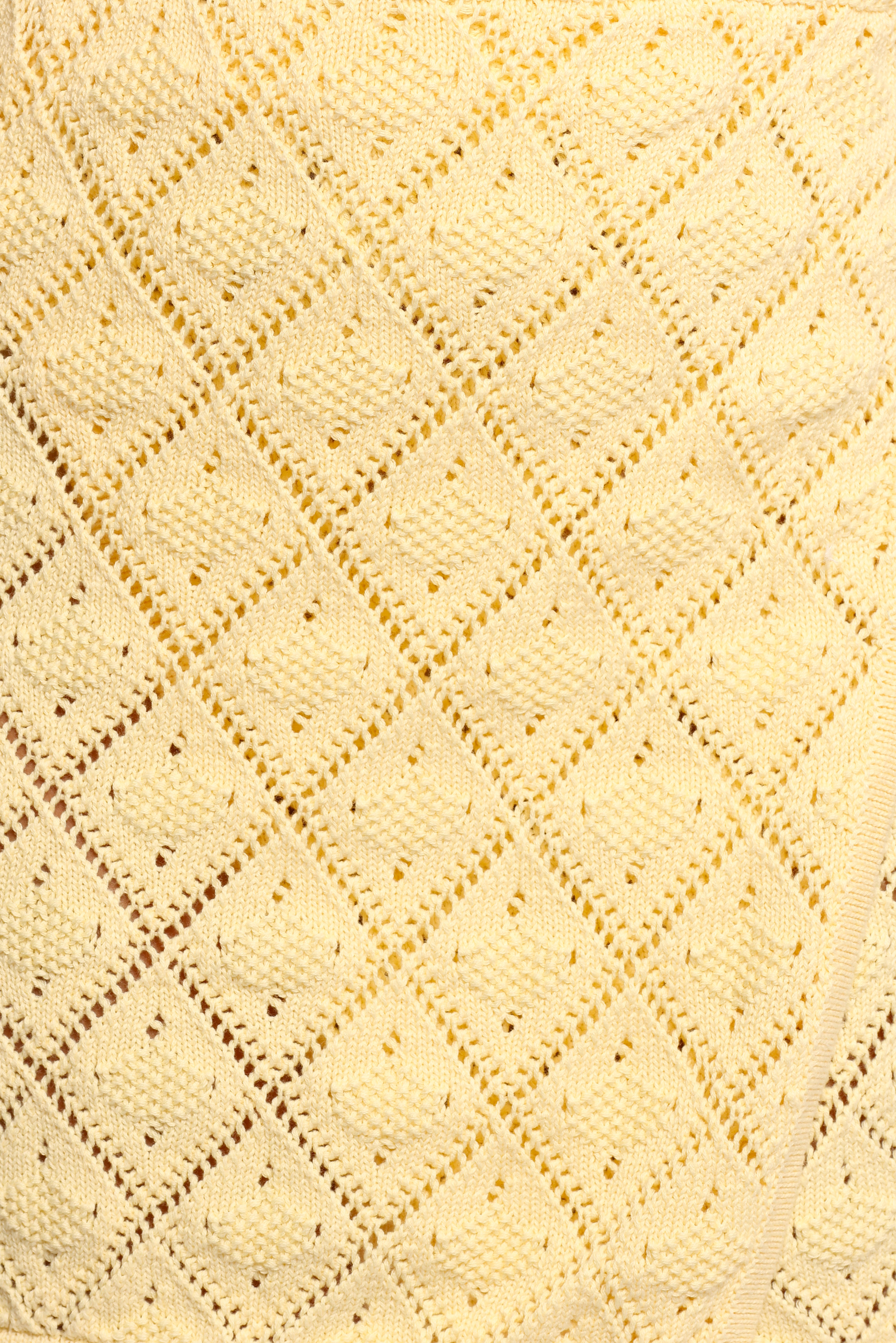 Palma Knit Mini Skirt - Butter Yellow-Ladys Street