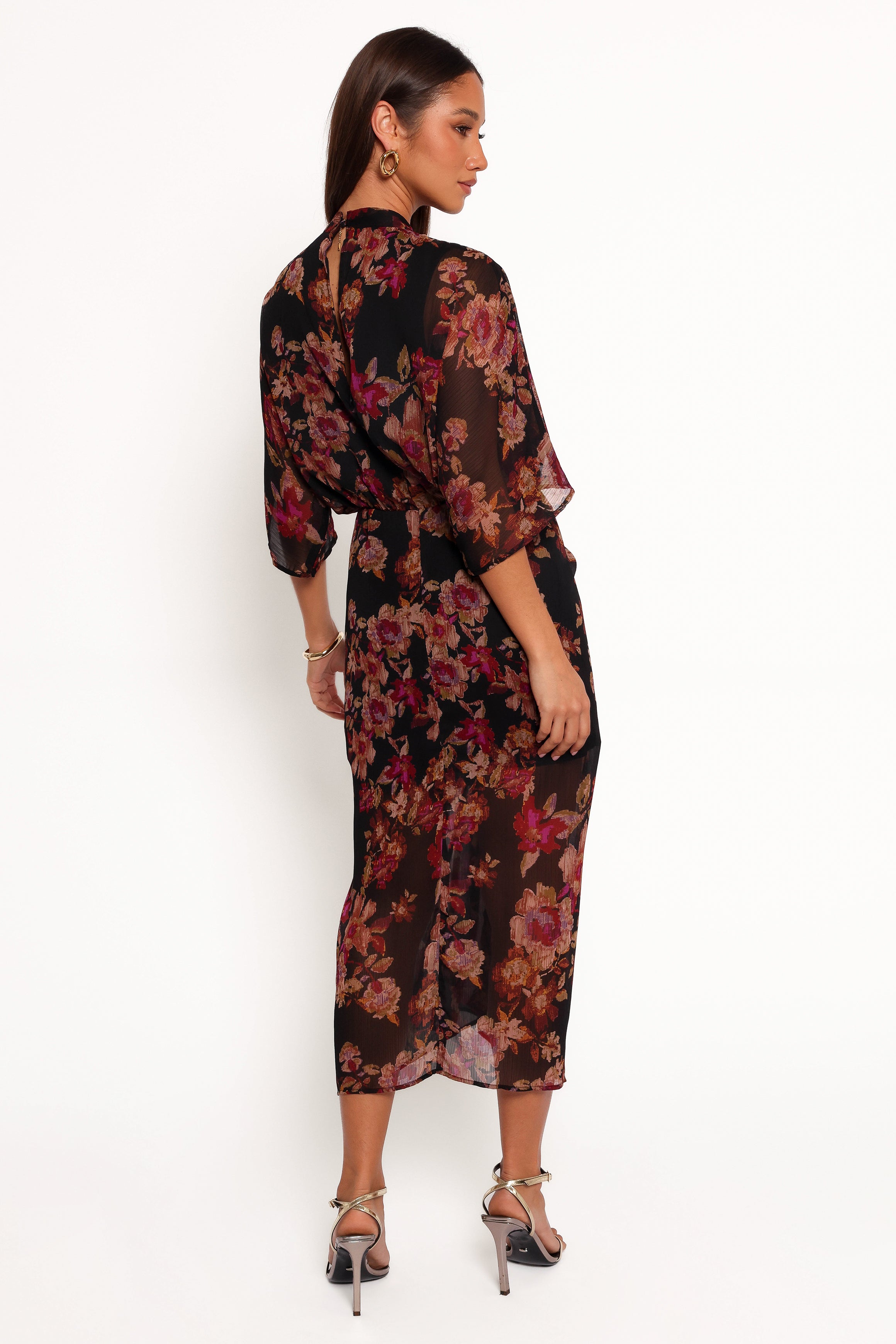 Audrina Maxi Dress - Deep Night Floral-Charming Rule