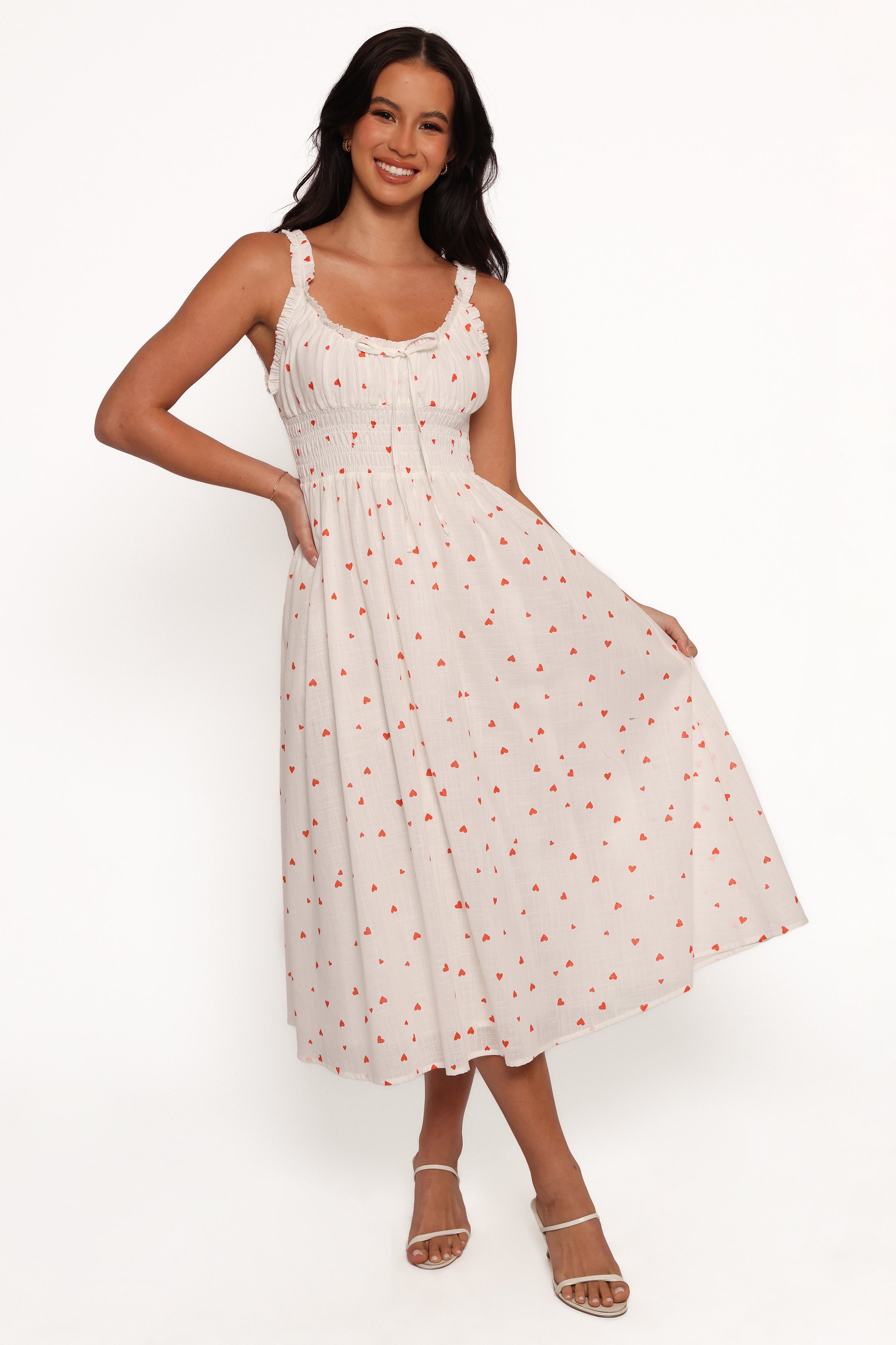 Auguste Midi Dress - Ditsy Heart-Charming Rule