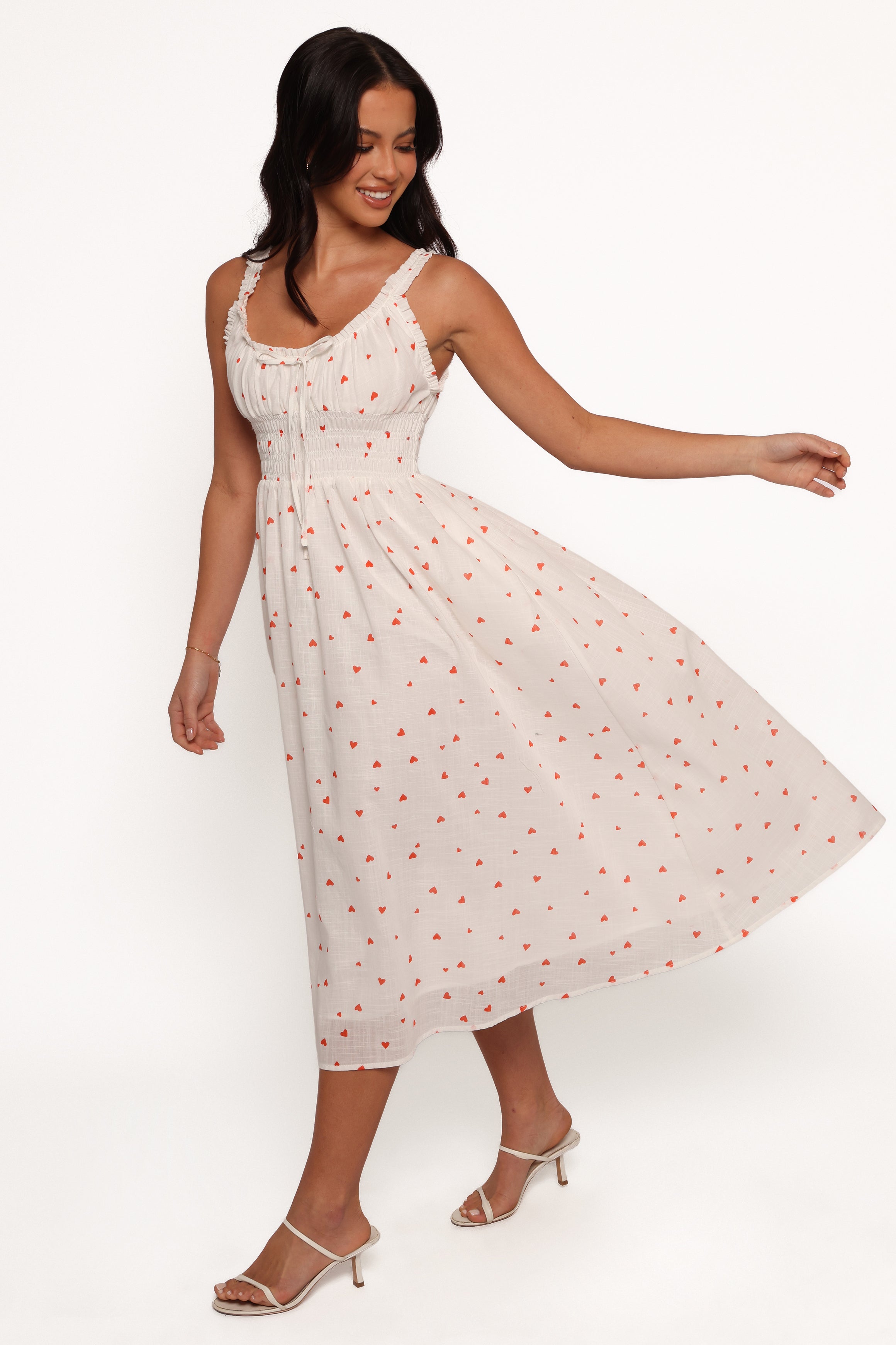 Auguste Midi Dress - Ditsy Heart-Charming Rule
