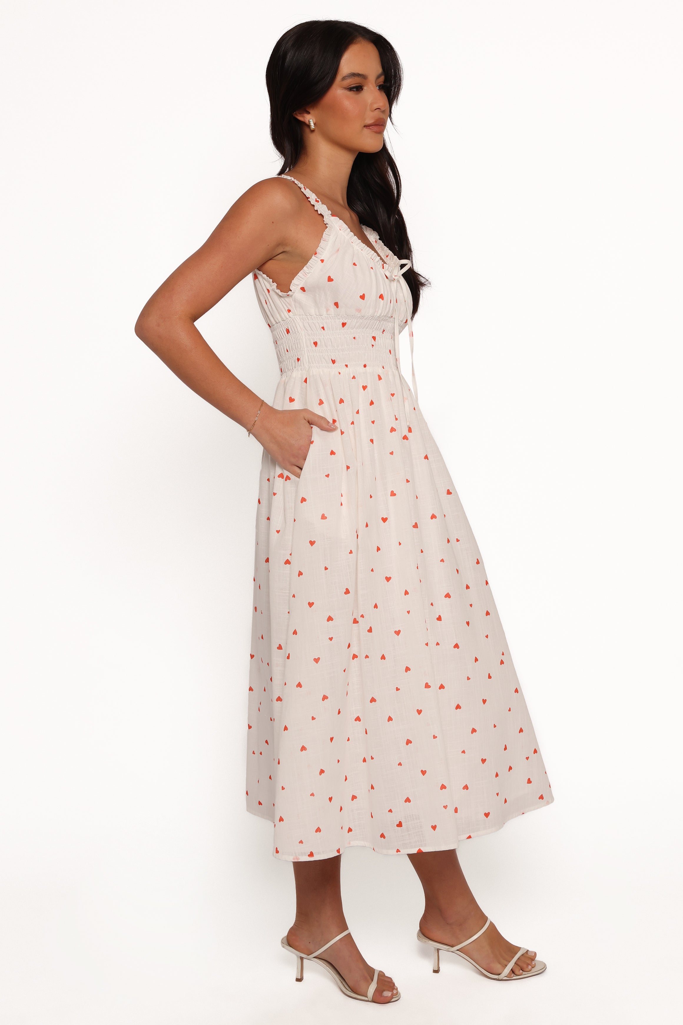 Auguste Midi Dress - Ditsy Heart-Charming Rule
