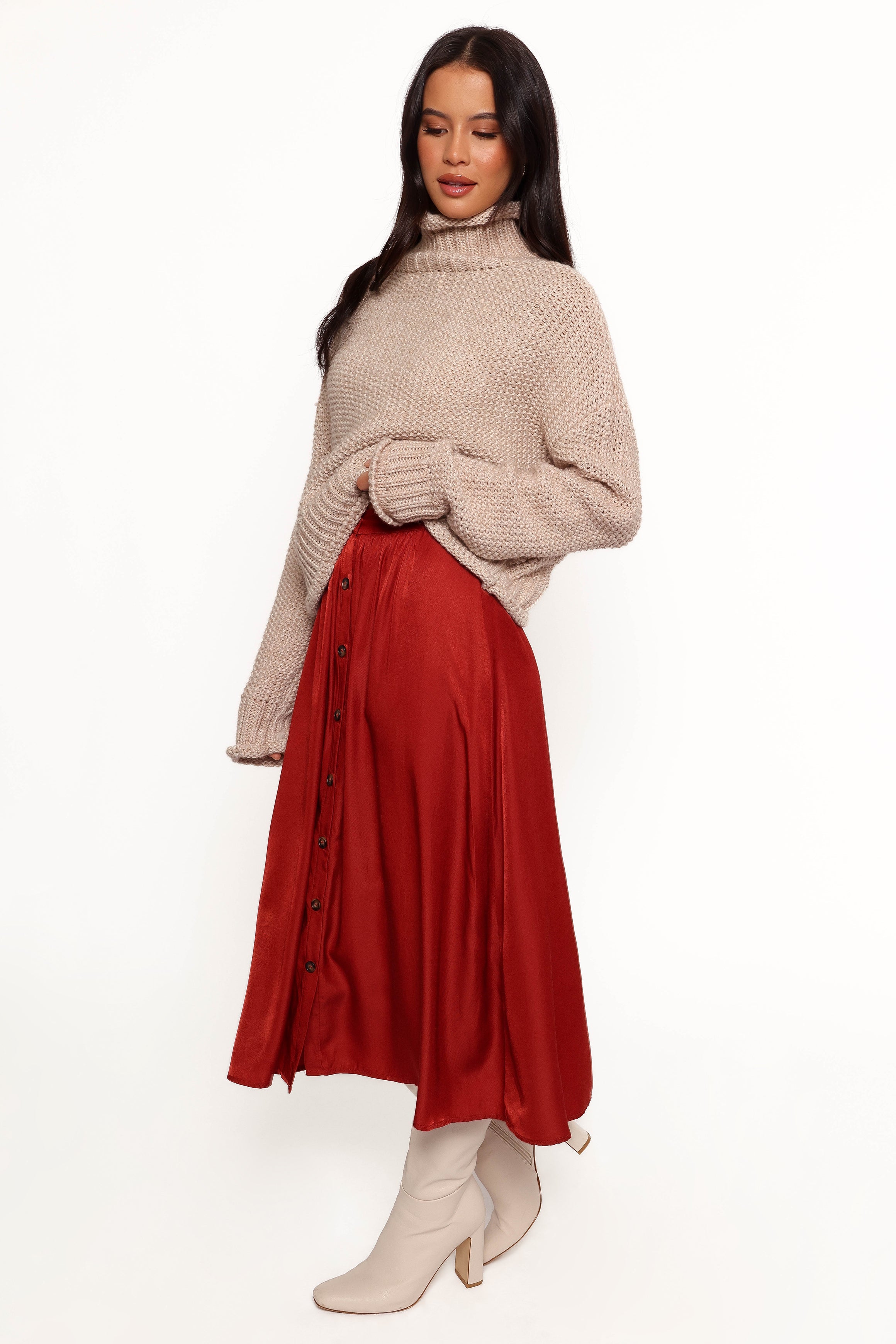 Ava Skirt - Rust-Charming Rule