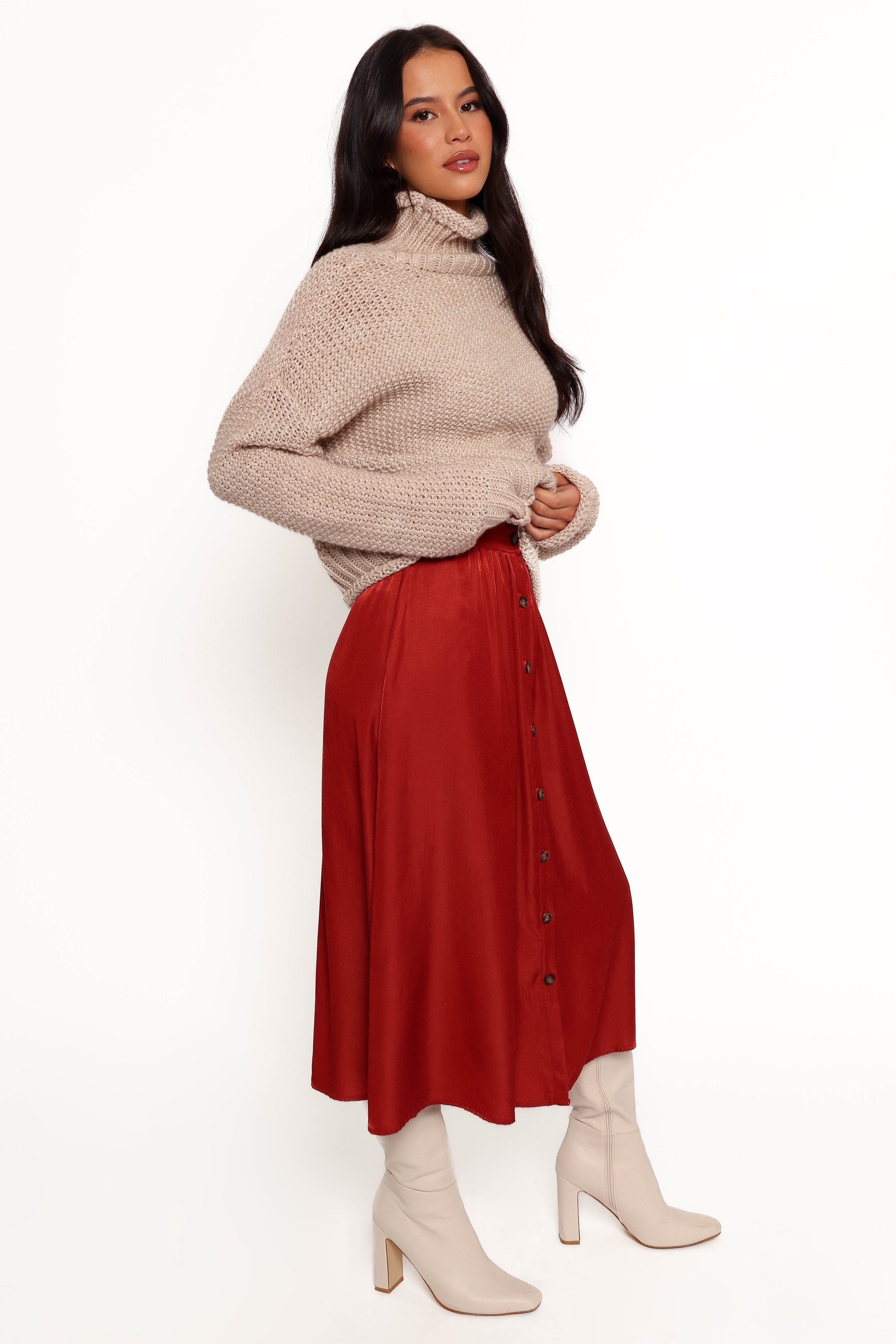 Ava Skirt - Rust-Charming Rule