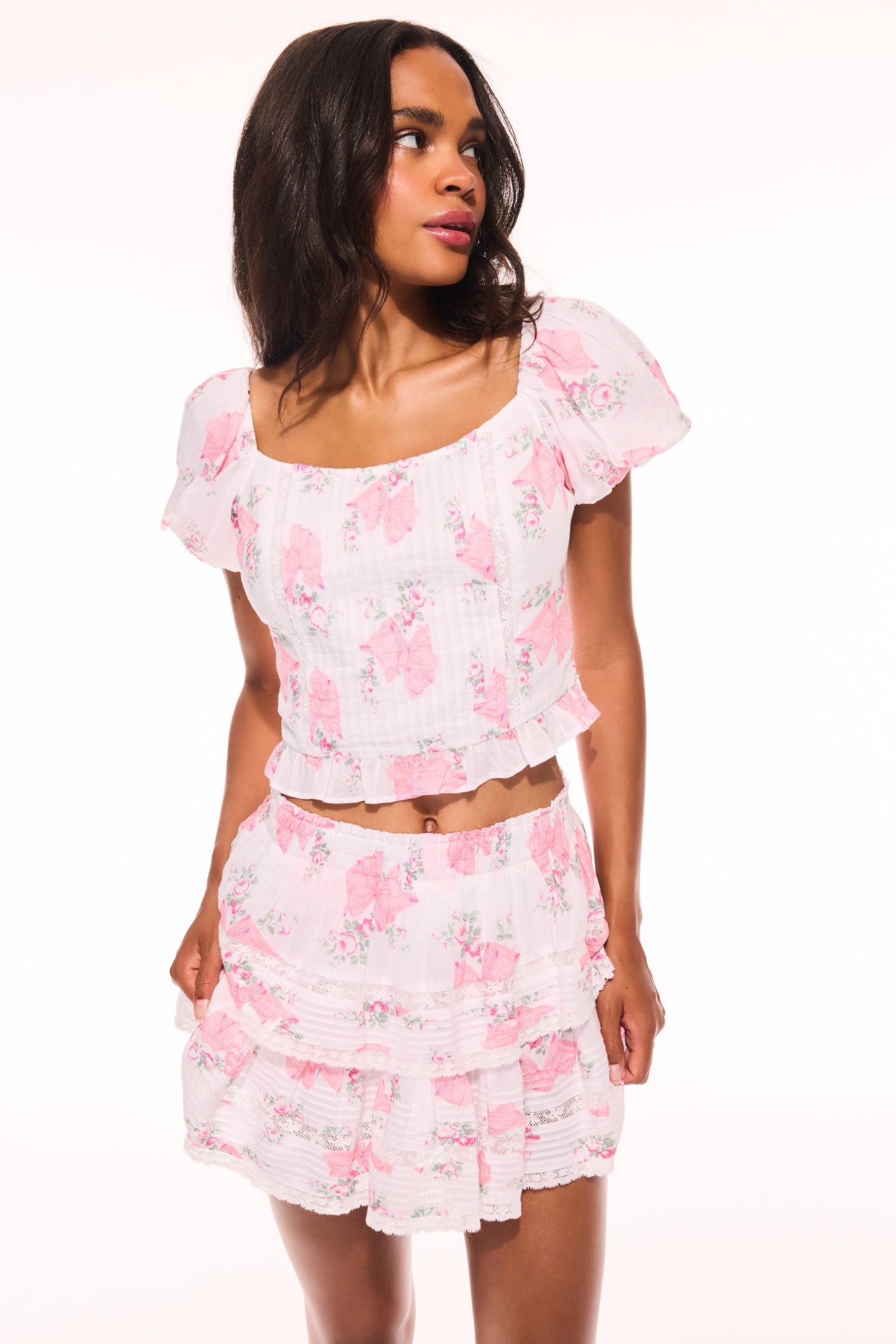 Breonna Summer Heirloom Print Top-Charming Rule