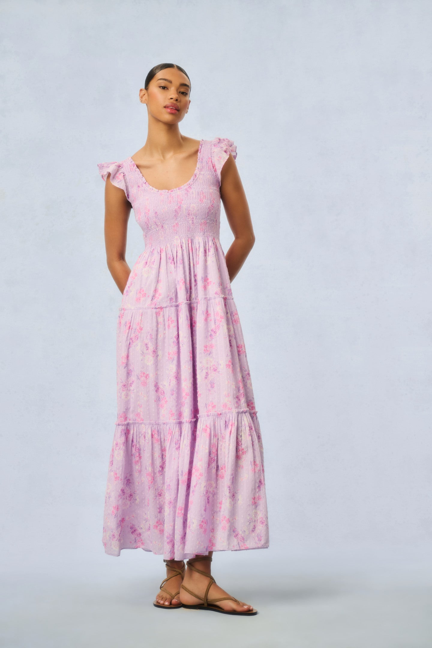 Chessie Heirloom Print Cotton Maxi Dress-Charming Rule