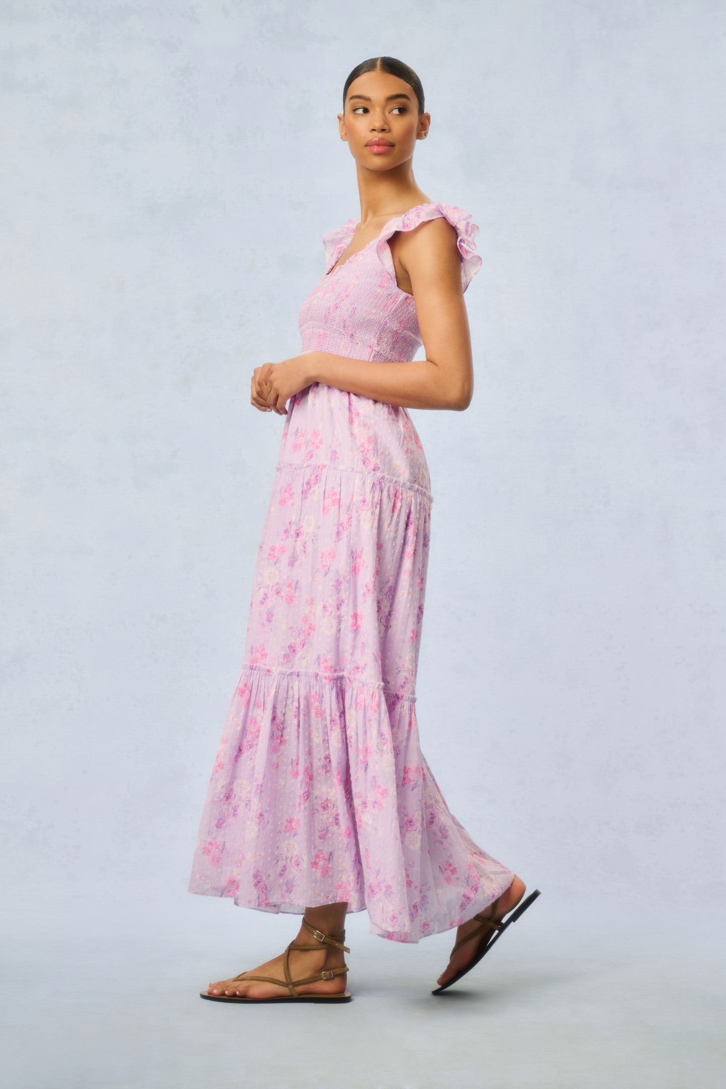 Chessie Heirloom Print Cotton Maxi Dress-Charming Rule