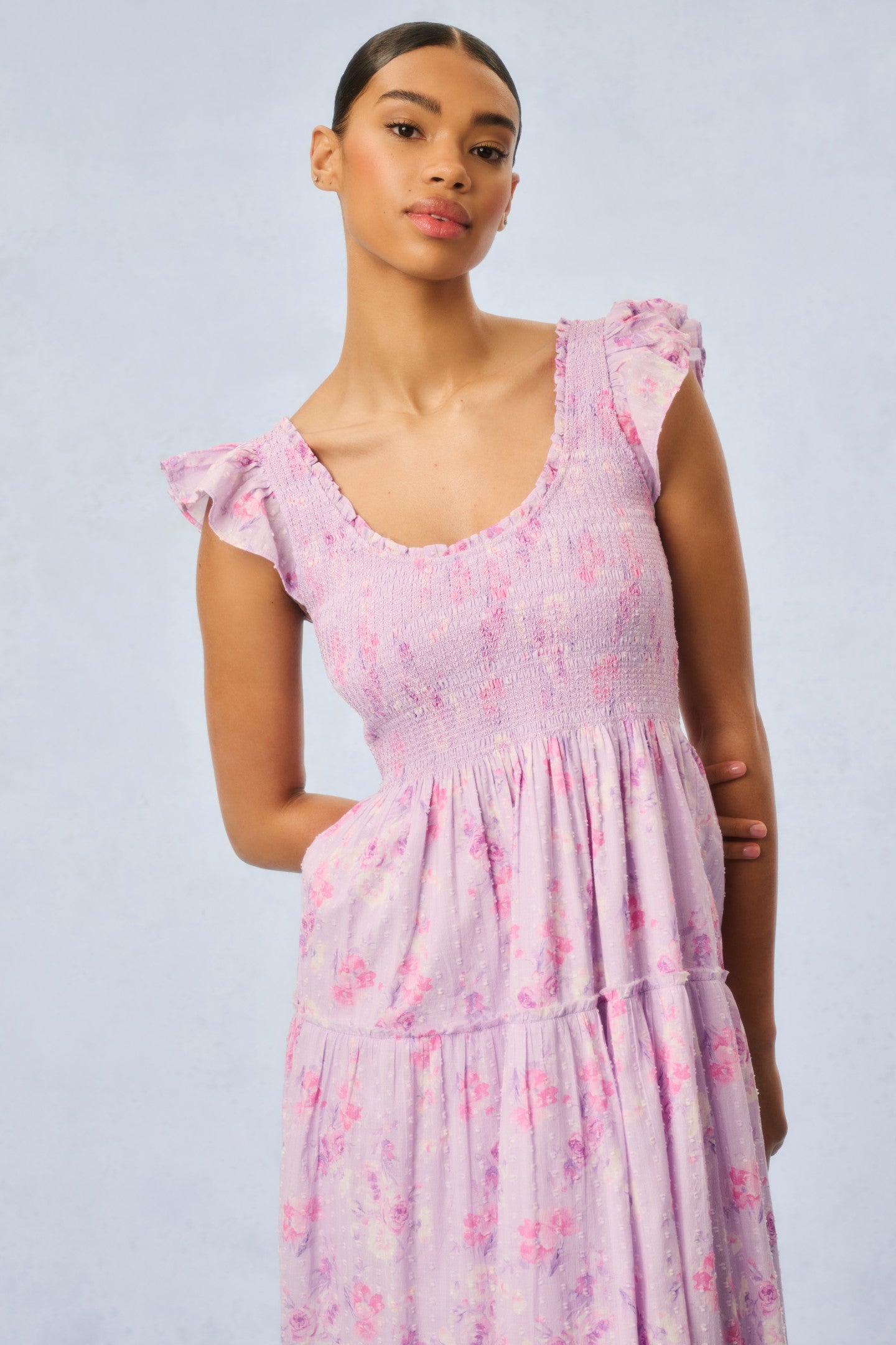 Chessie Heirloom Print Cotton Maxi Dress-Charming Rule