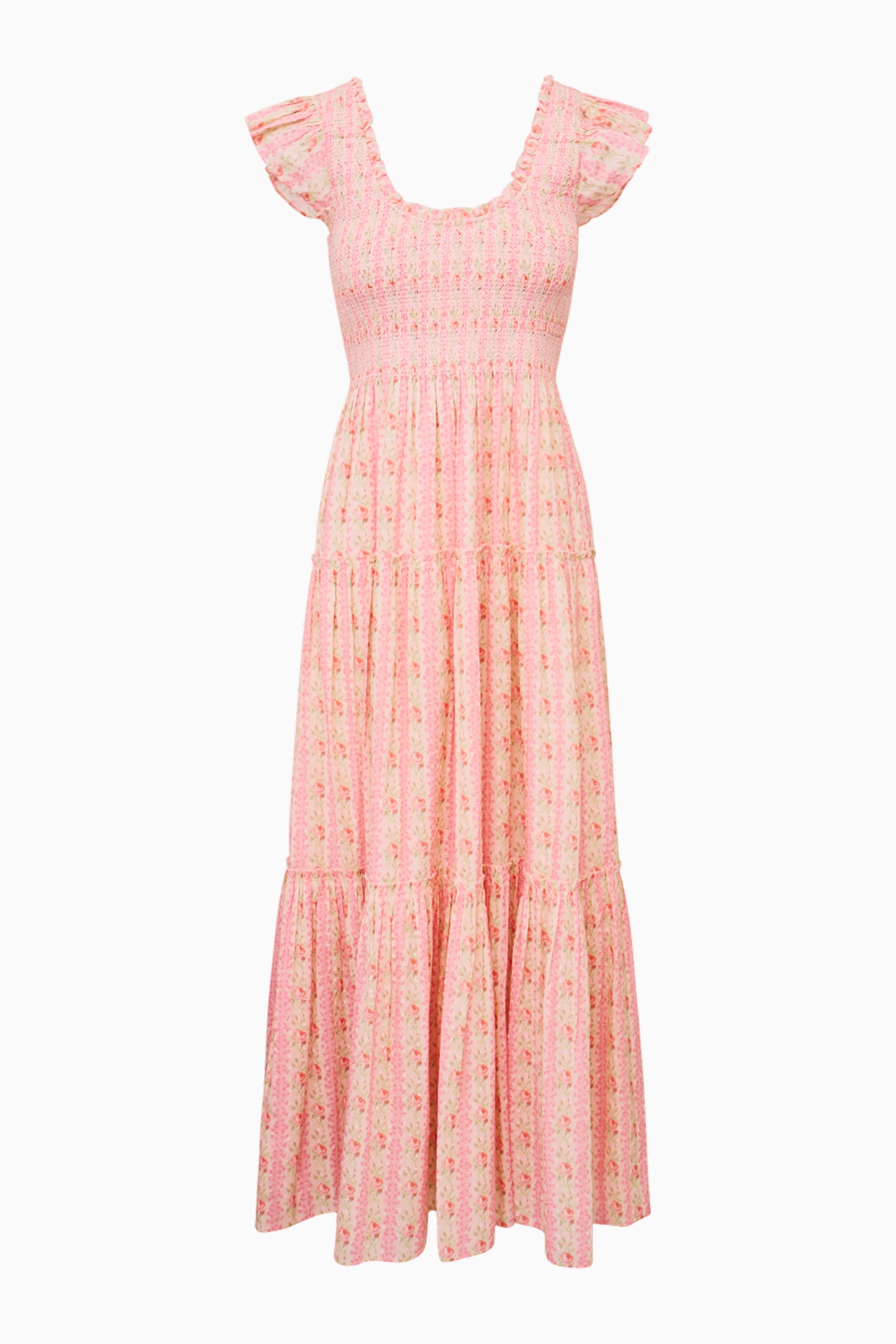 Chessie Heirloom Print Cotton Maxi Dress-Charming Rule