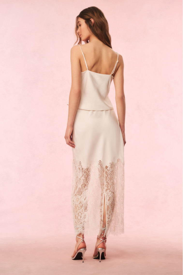 Constantina Satin Lace Cami Top-Charming Rule