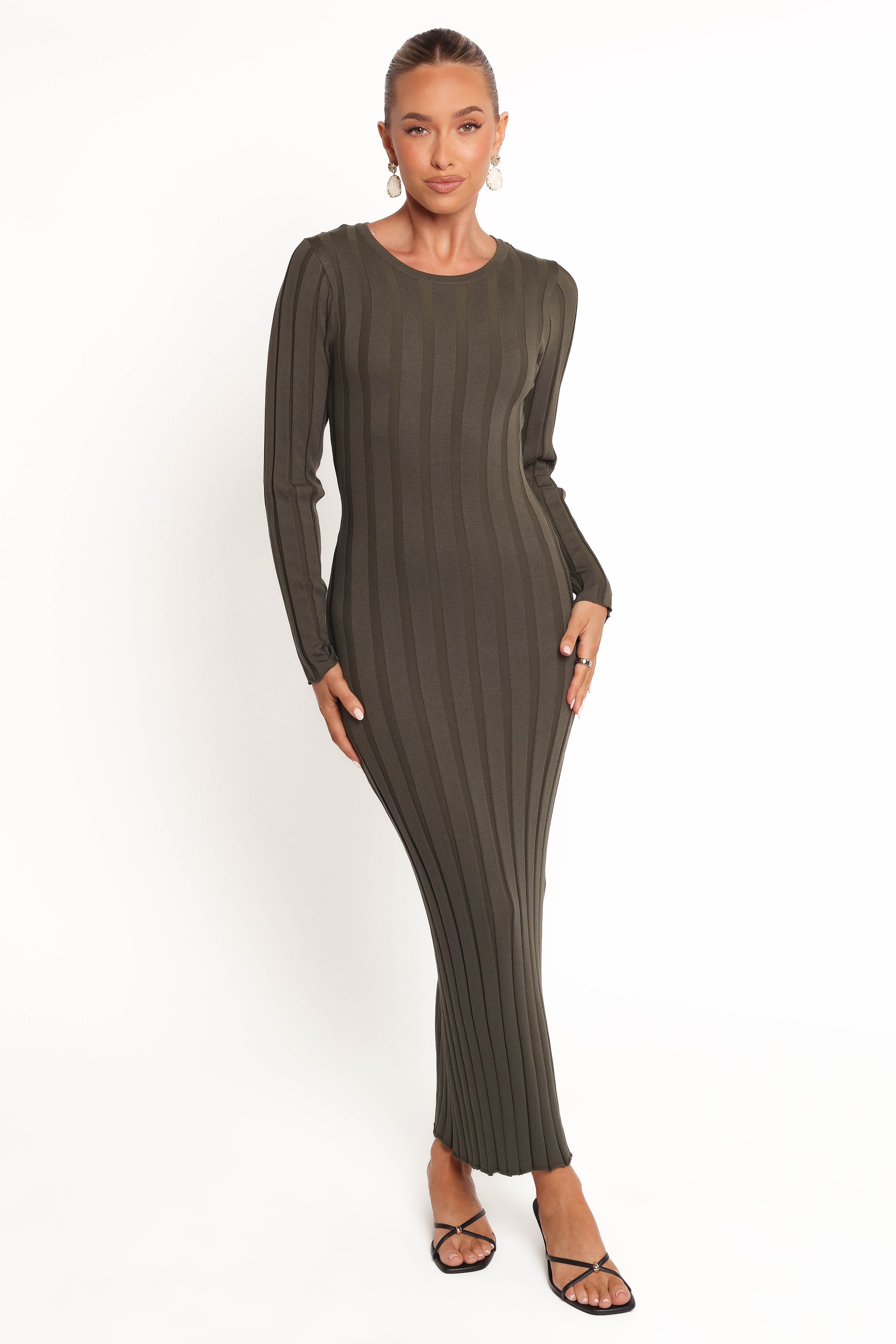 Carlson Maxi Dress - Olive-Charming Rule