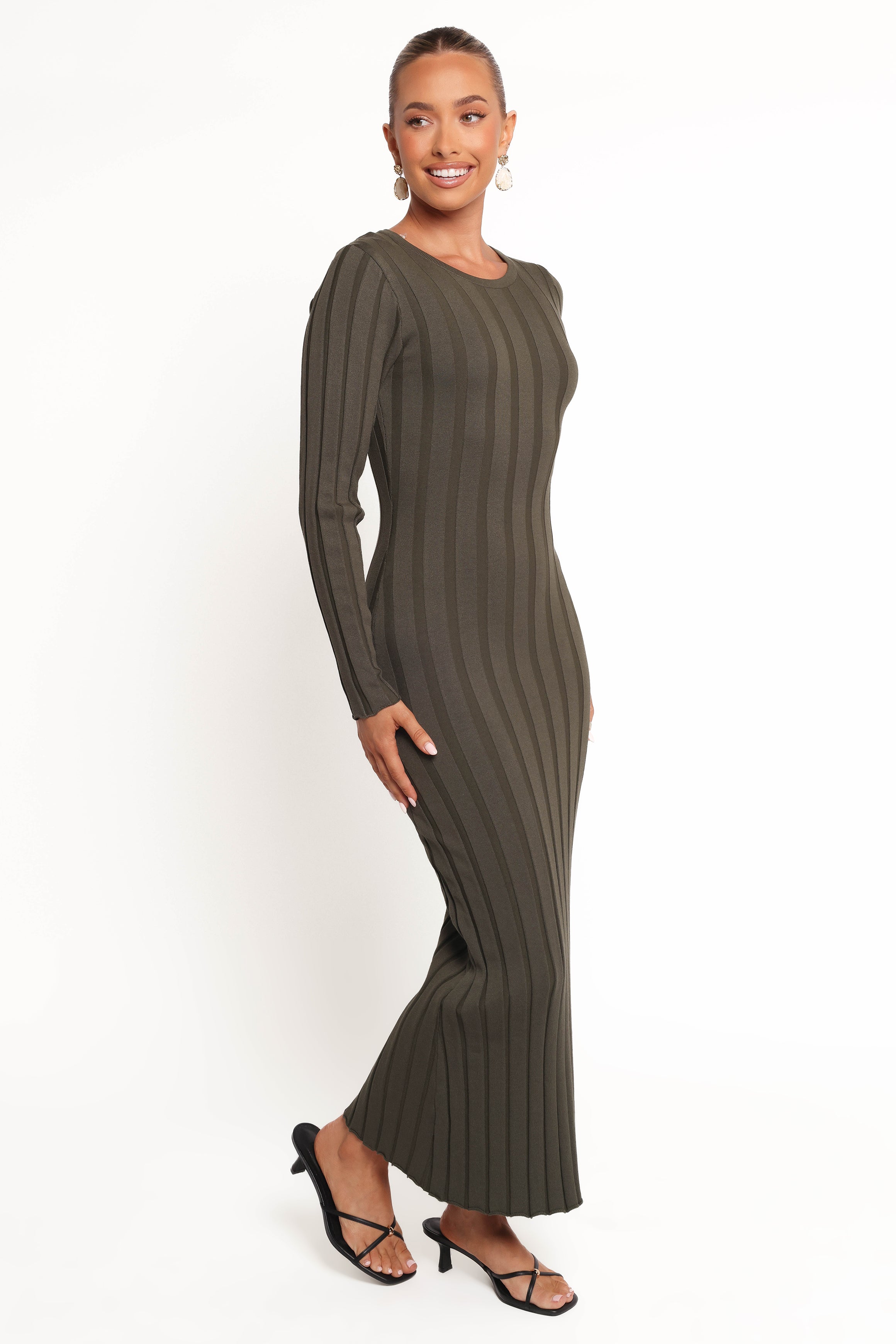 Carlson Maxi Dress - Olive-Charming Rule