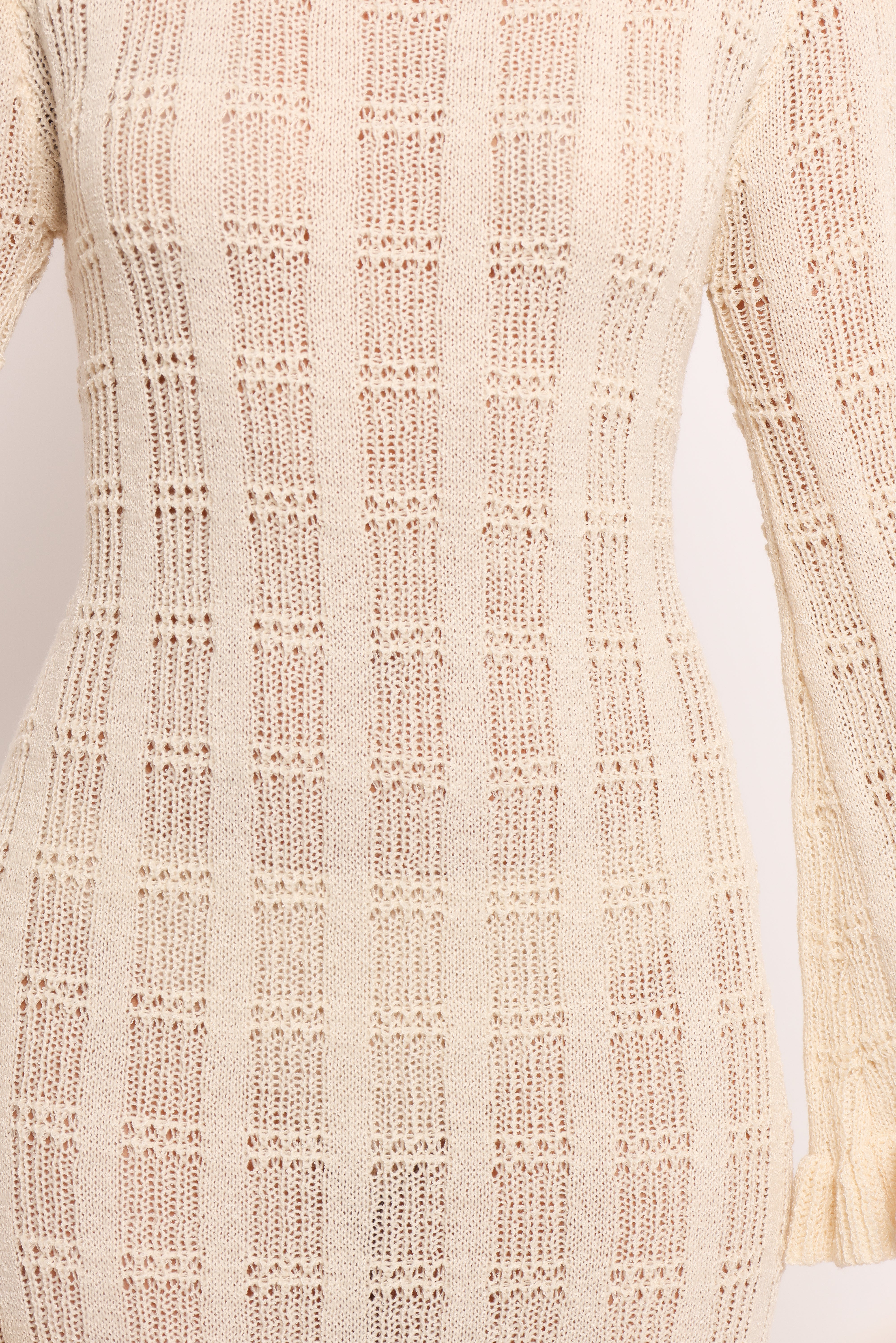 Colter Long Sleeve Maxi Dress - White-Charming Rule