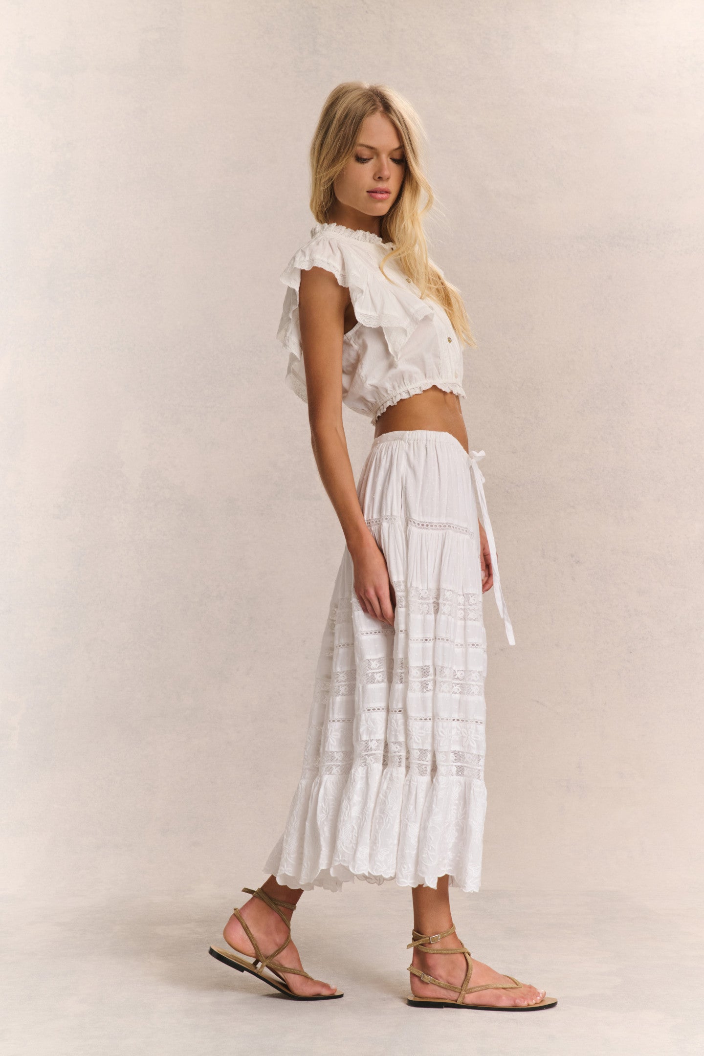 Donna Heritage Midi Skirt-Charming Rule