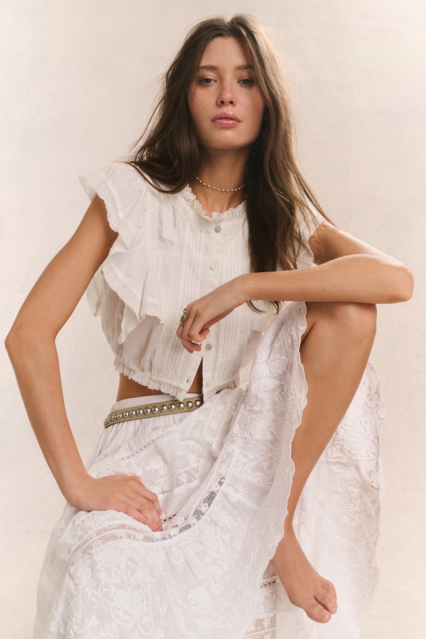 Donna Heritage Midi Skirt-Charming Rule