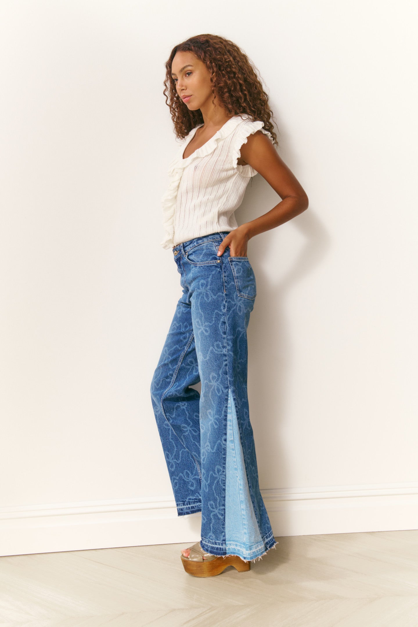 Elizabelle Pointelle Knit Top-Charming Rule