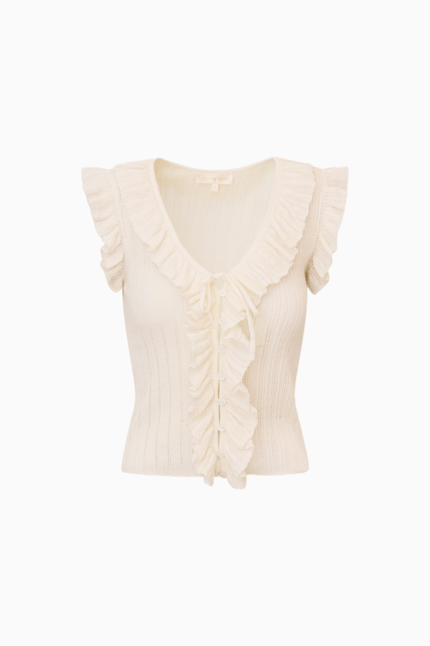 Elizabelle Pointelle Knit Top-Charming Rule