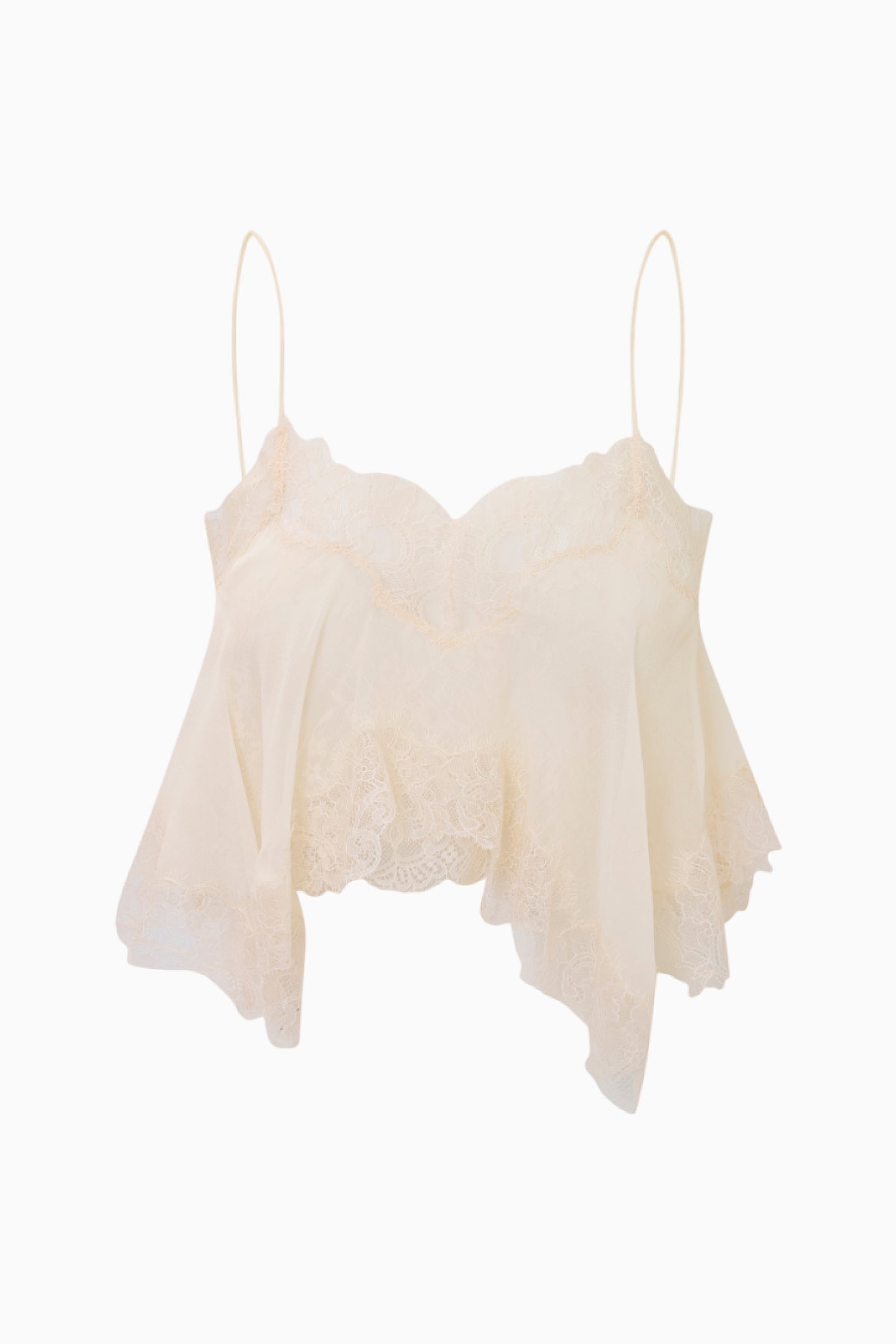 Elysia Silk Lace Top-Charming Rule