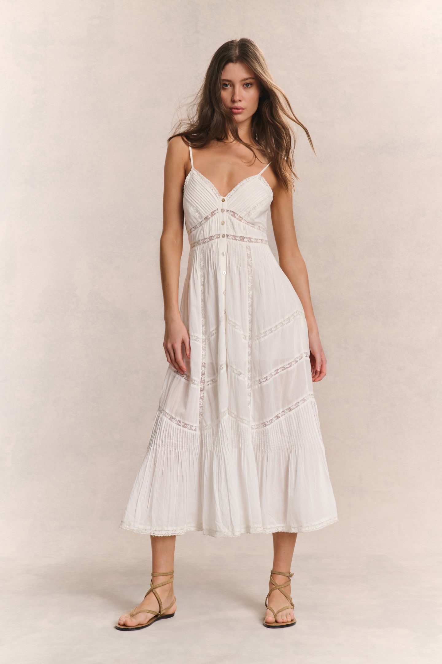 Esilda Heritage Cotton Midi Dress-Charming Rule