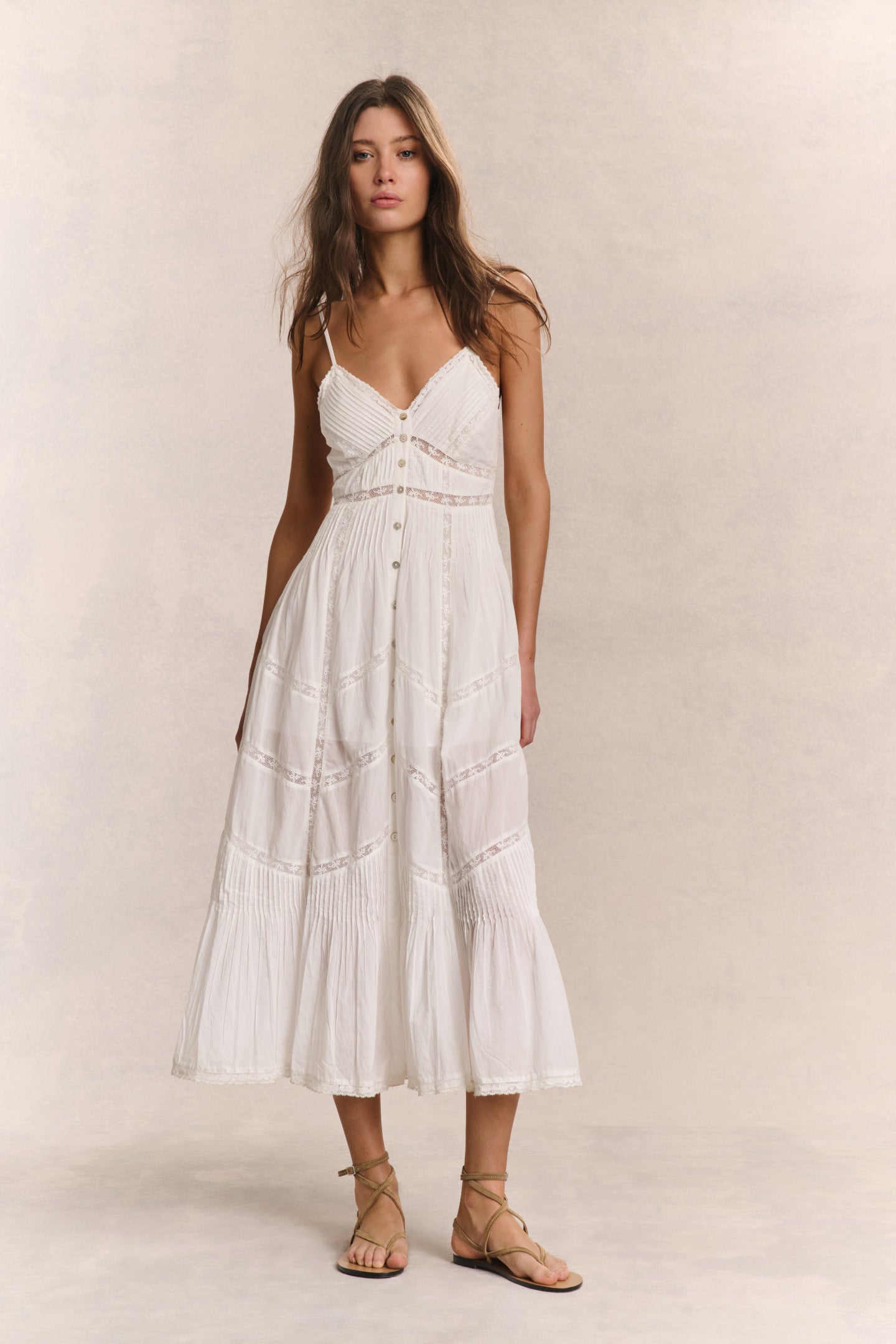 Esilda Heritage Cotton Midi Dress-Charming Rule