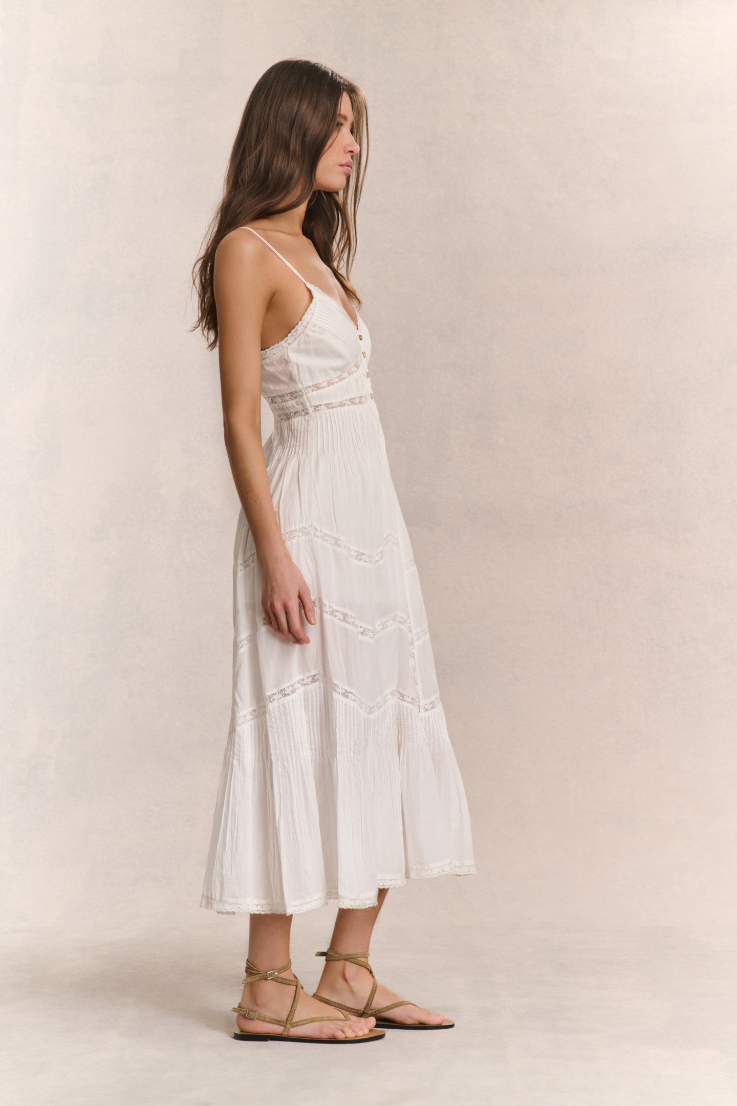Esilda Heritage Cotton Midi Dress-Charming Rule
