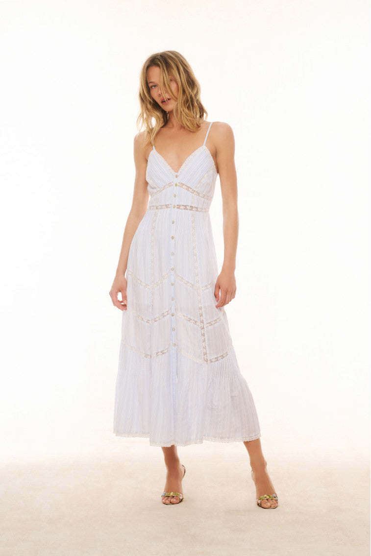 Esilda Cotton Midi Dress-Charming Rule