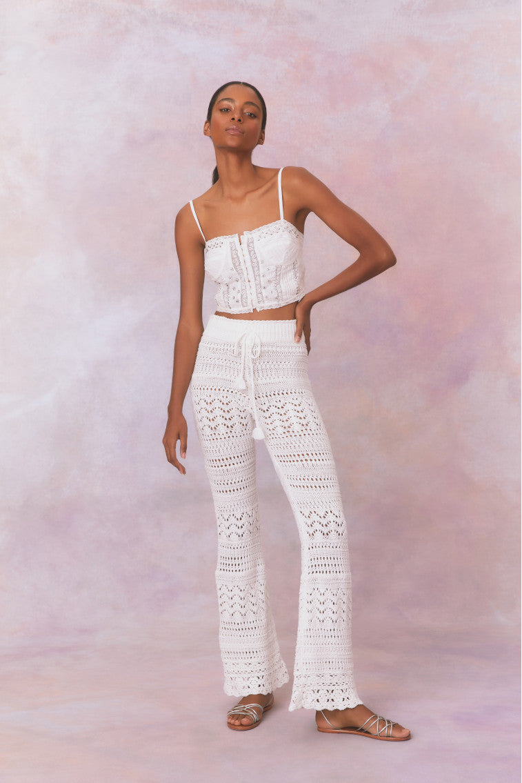 Fosta Crochet Pants-Charming Rule