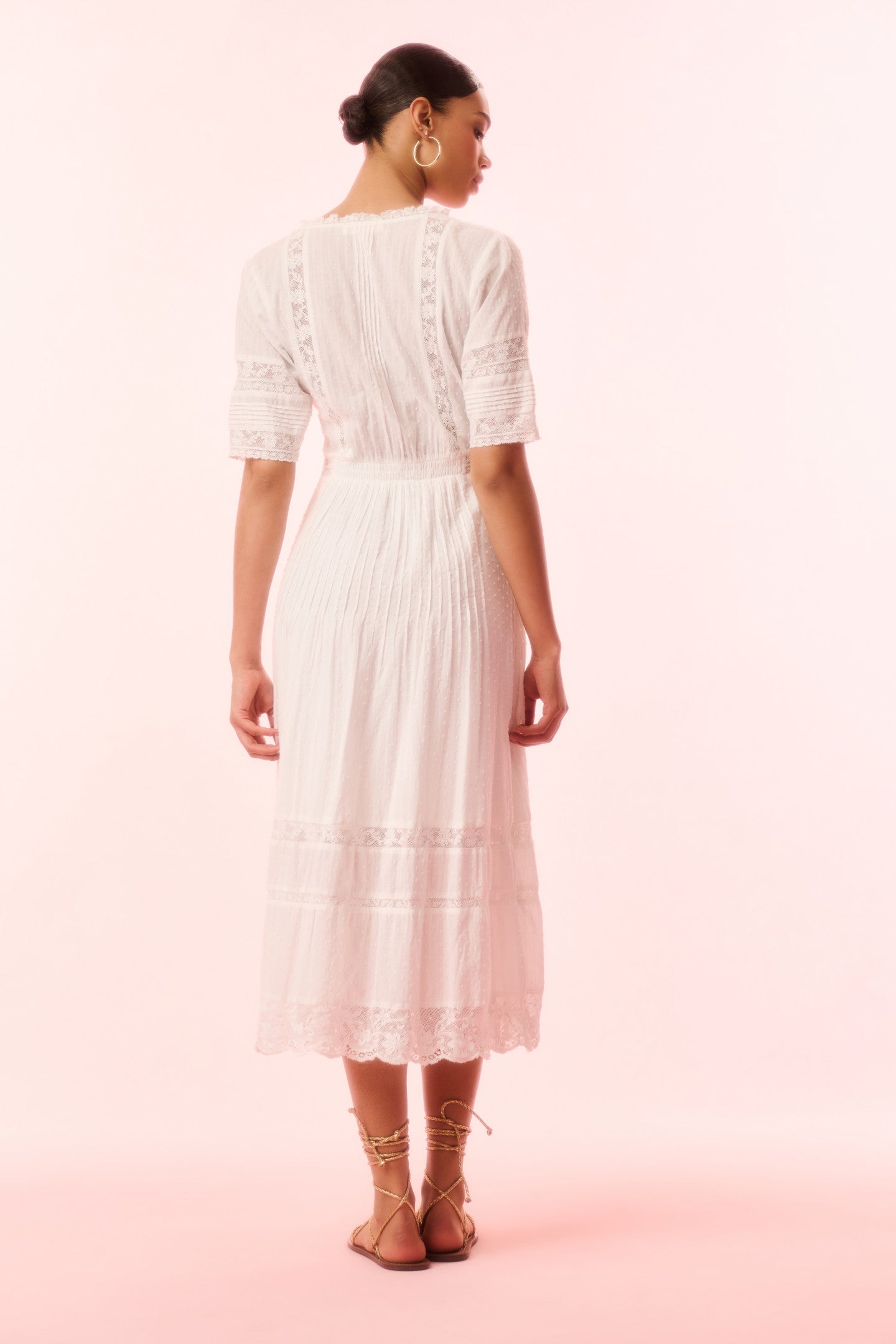 Francilla Cotton Midi Dress-Charming Rule