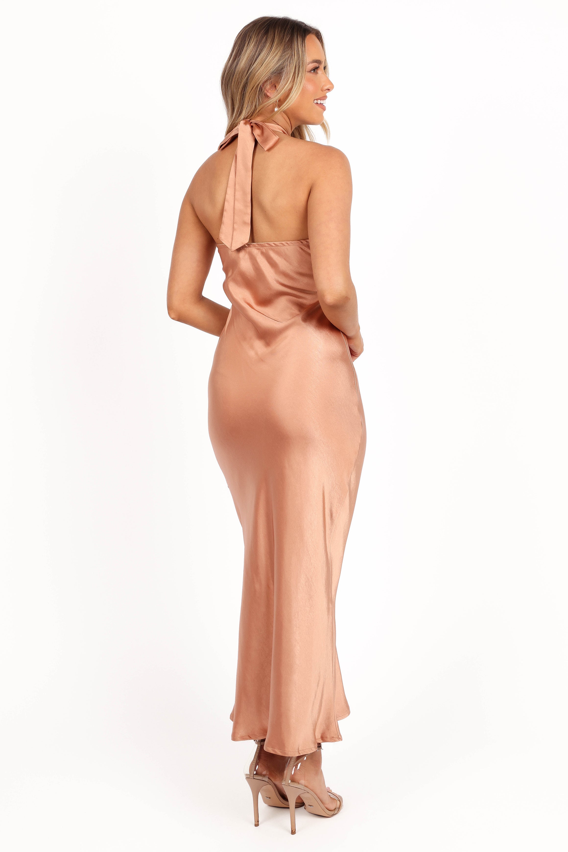 Grasie Midi Dress - Bronze-Ladys Street