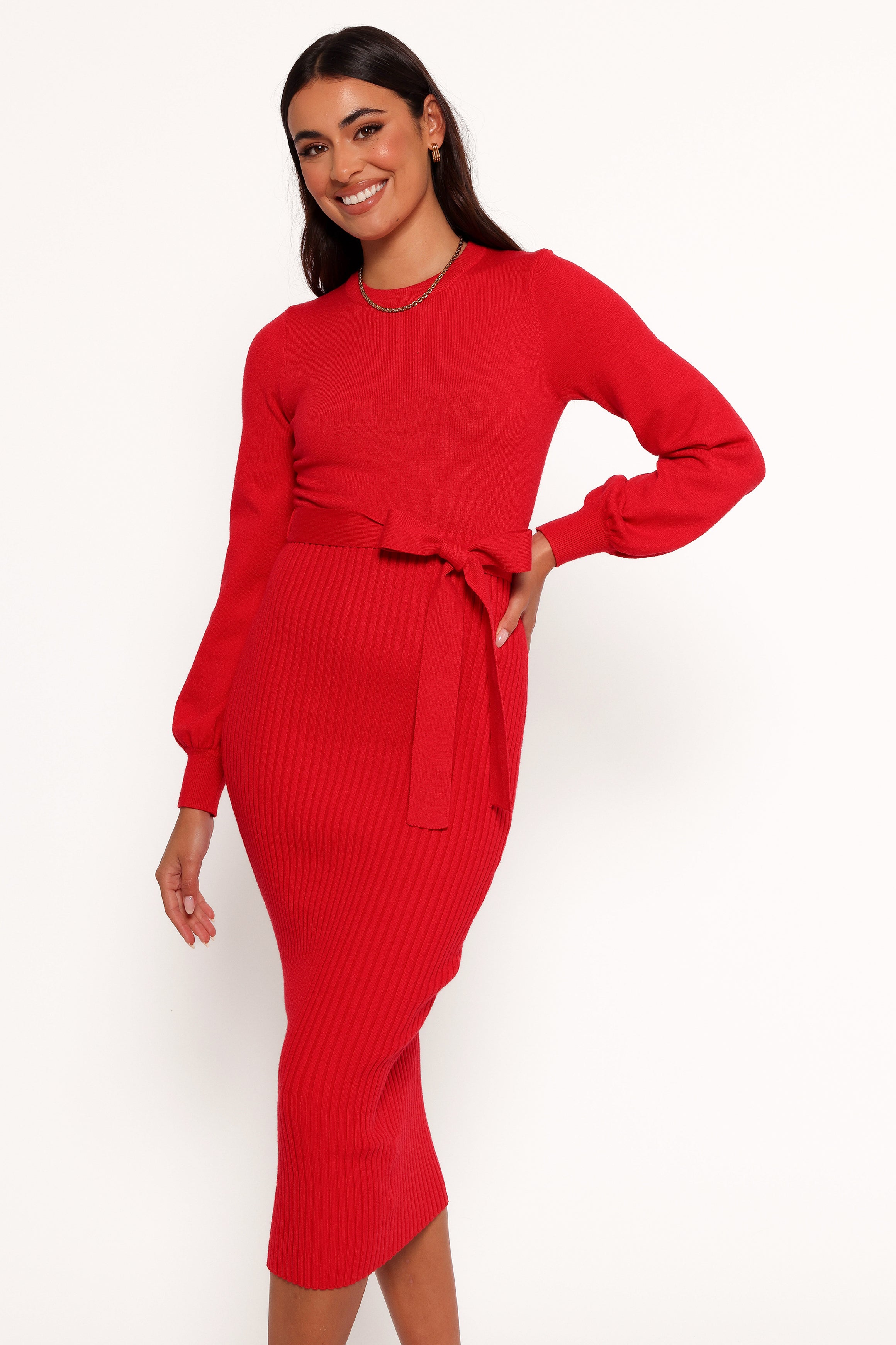 Helena Dress - Red-Ladys Street