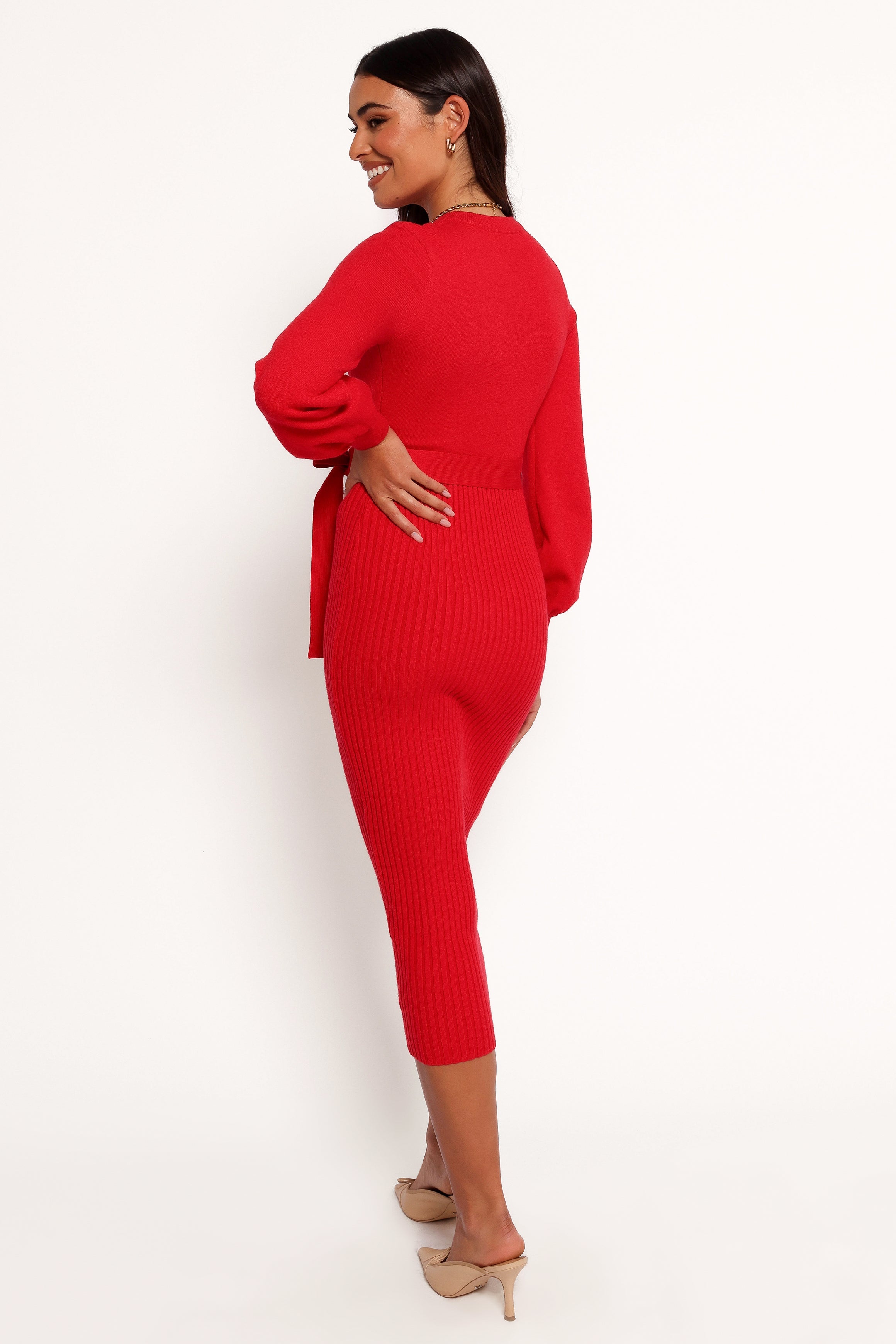 Helena Dress - Red-Ladys Street