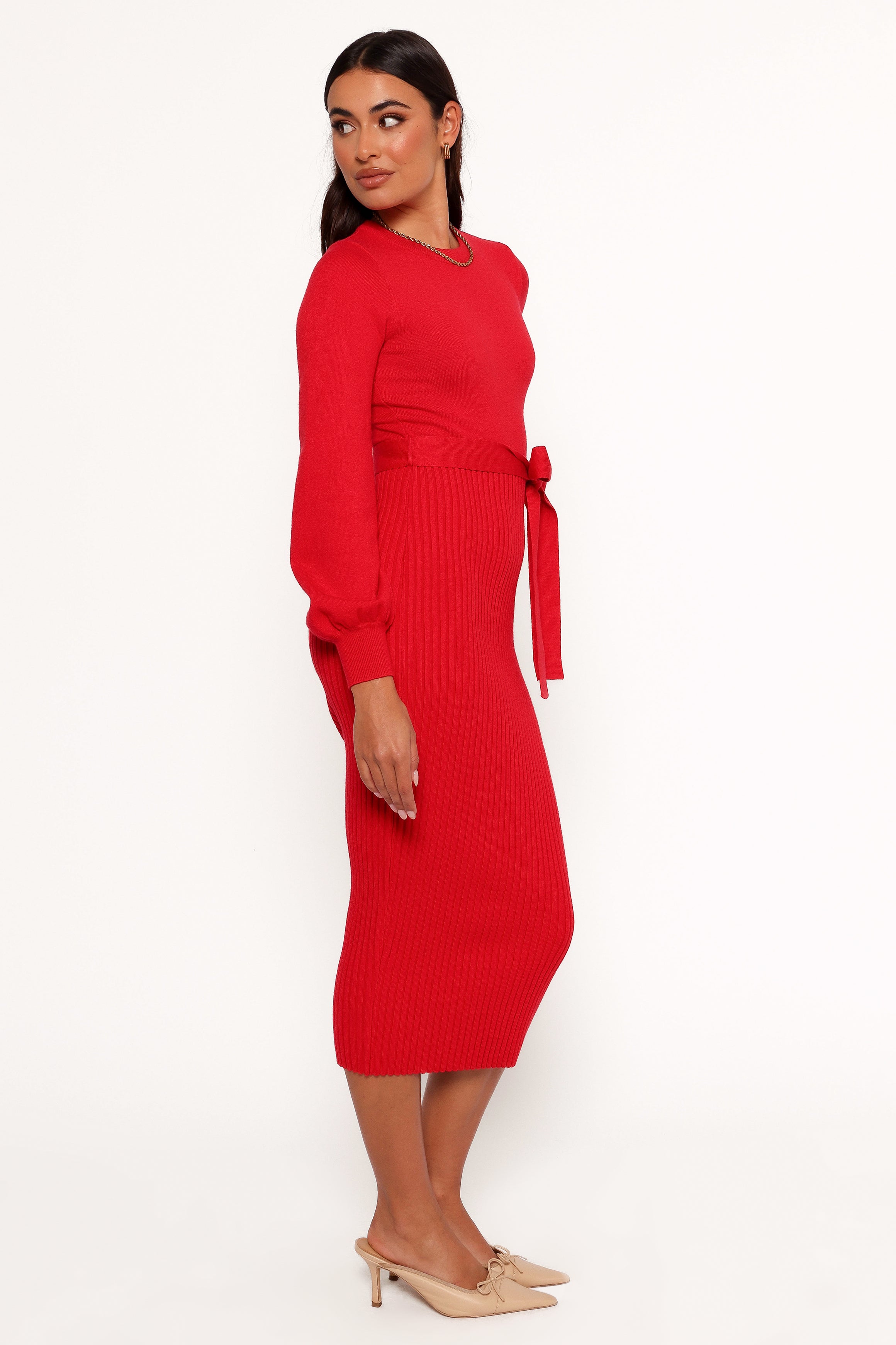 Helena Dress - Red-Ladys Street