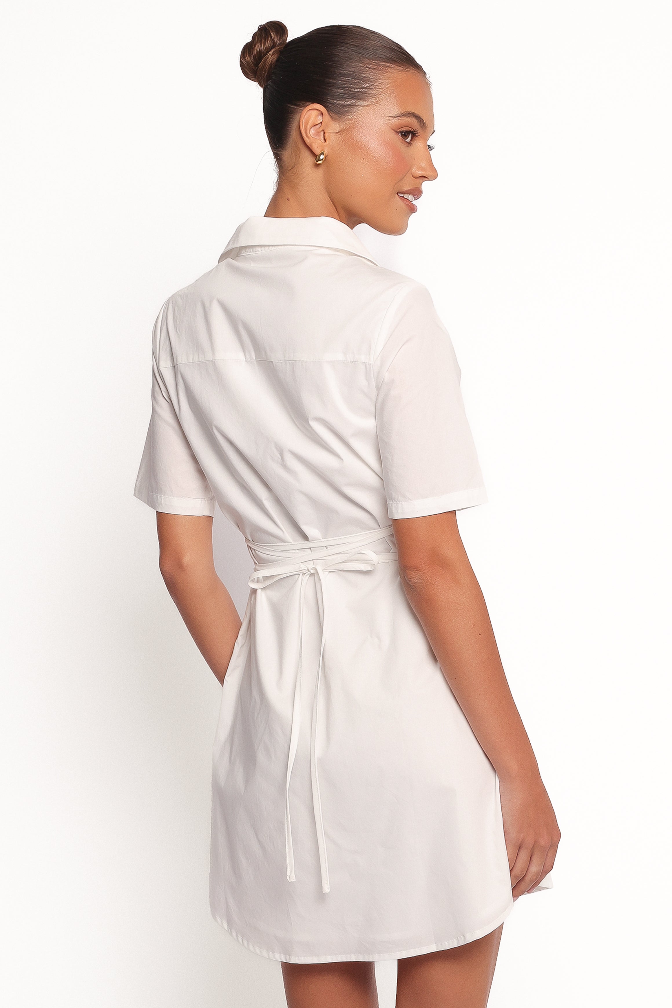 Henderson Mini Dress - White-Ladys Street